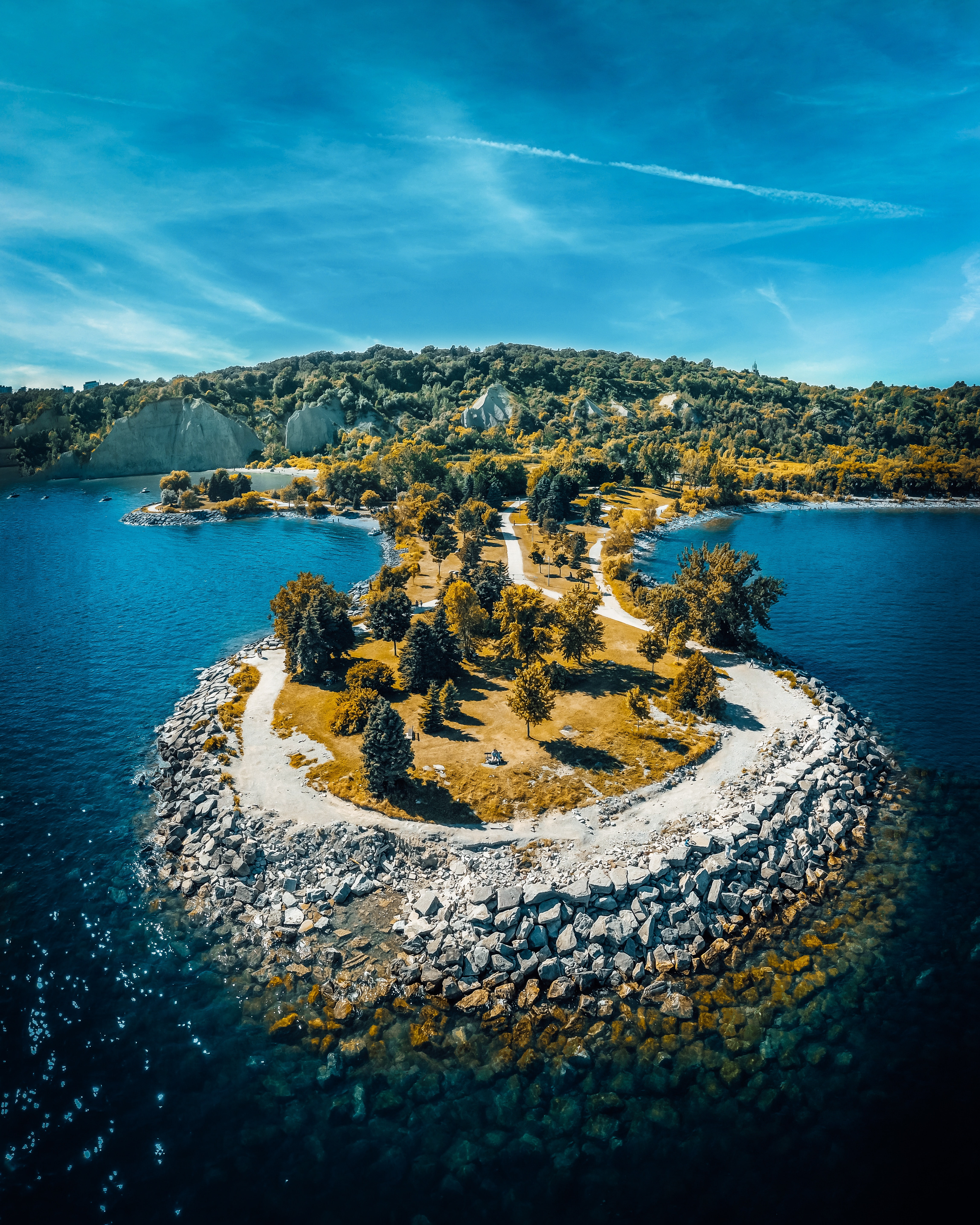 Canada, 5K, Scarborough Bluffs, The Bluffs, Ontario, Toronto, Coastal, 4K, Phone HD Wallpaper