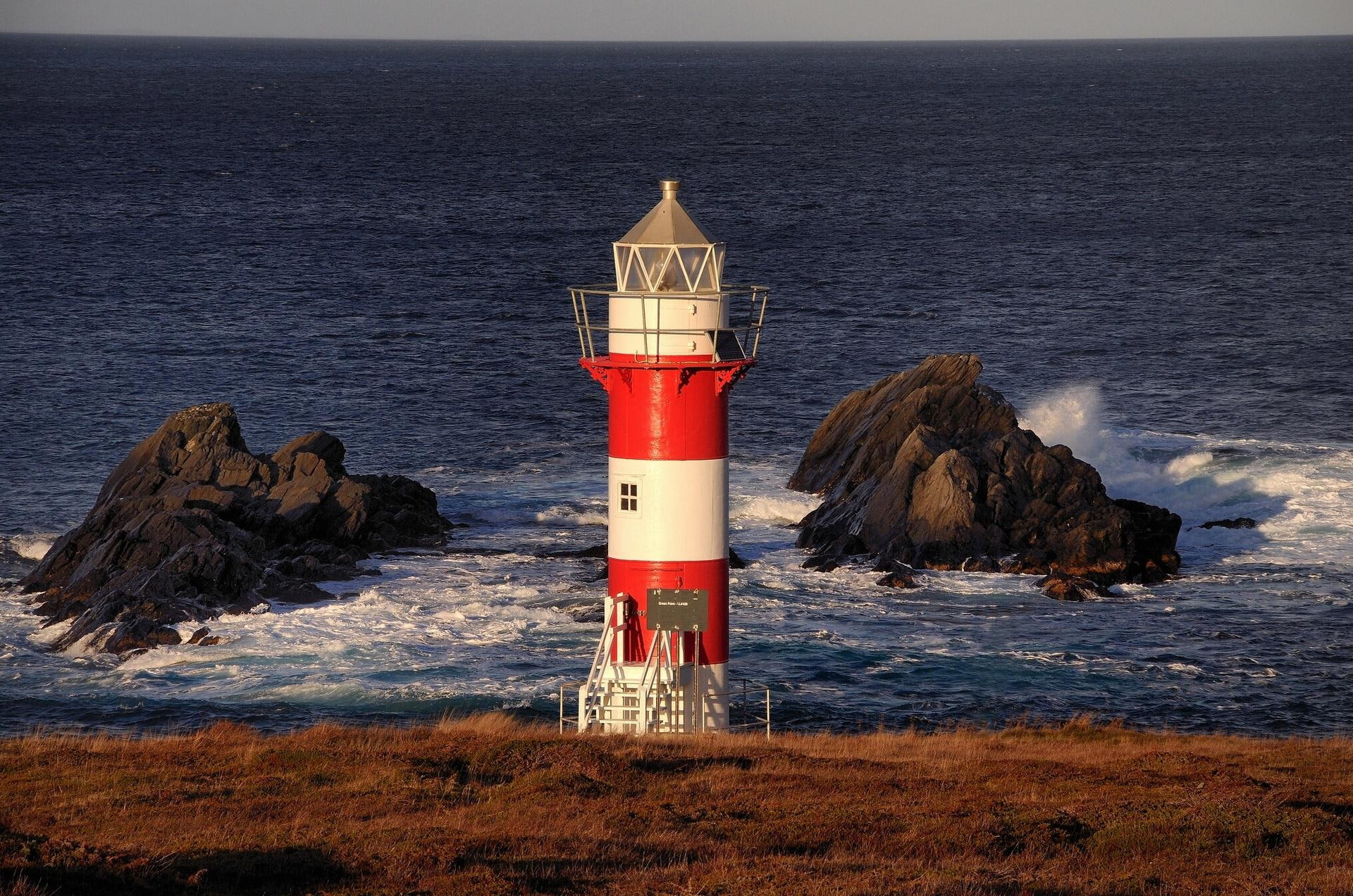 sea - ocean, android, canada, 1080P, lighthouse, atlantic, ocean, HD Wallpaper