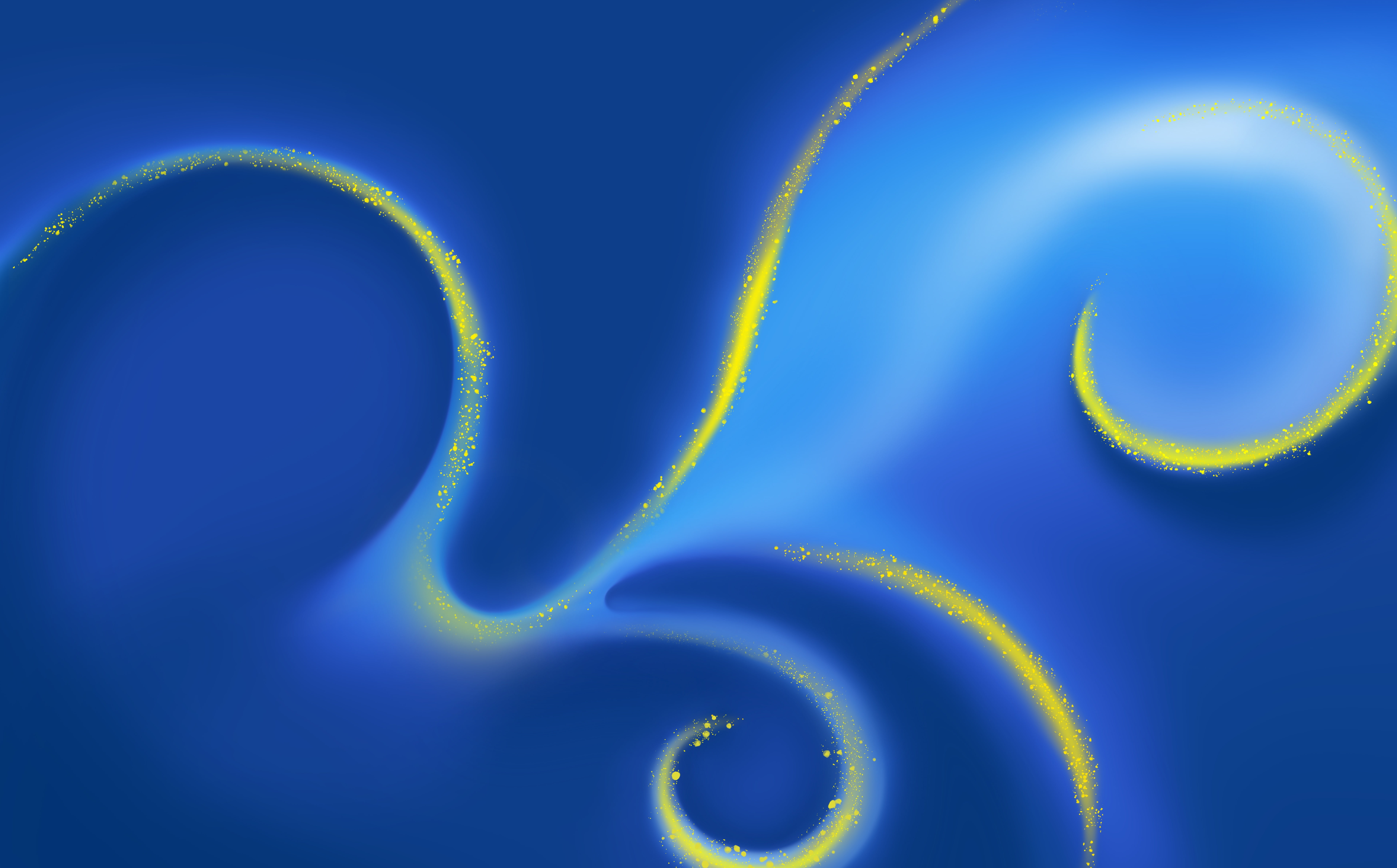 magic, shining, swirl, yellow, Abstract, golden, glitter, blue, Artistic, design, background, magicpower, 8K, HD Wallpaper