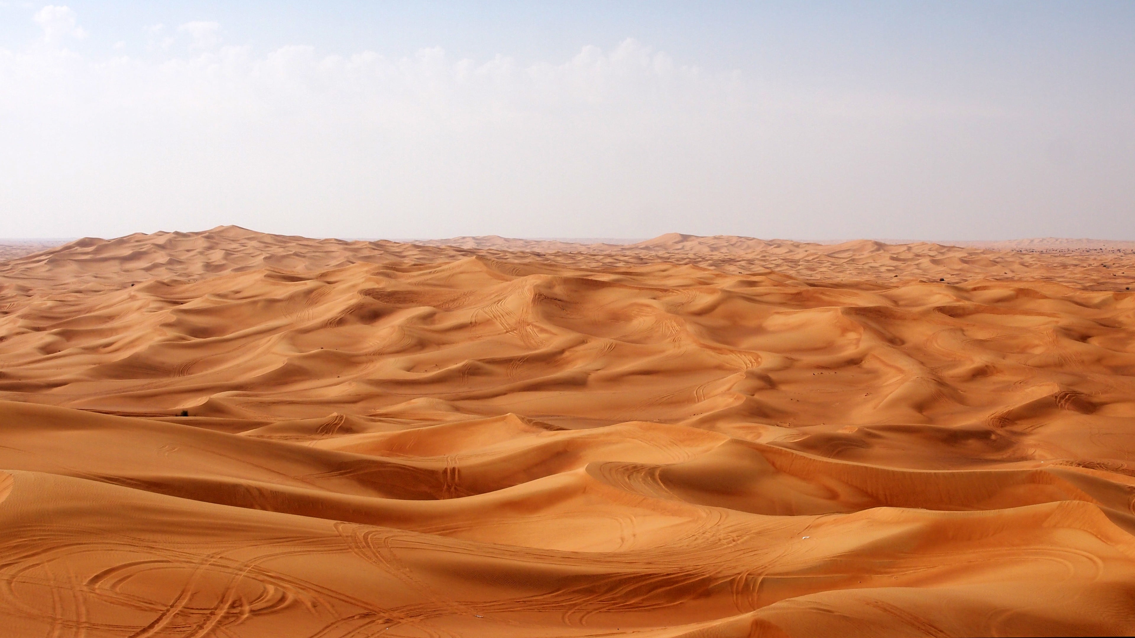 day, climate, desert, outdoors, 4K, tranquility, scenics - nature, environment, nature, arid climate, pattern, sky, atmospheric, beauty in nature, HD Wallpaper