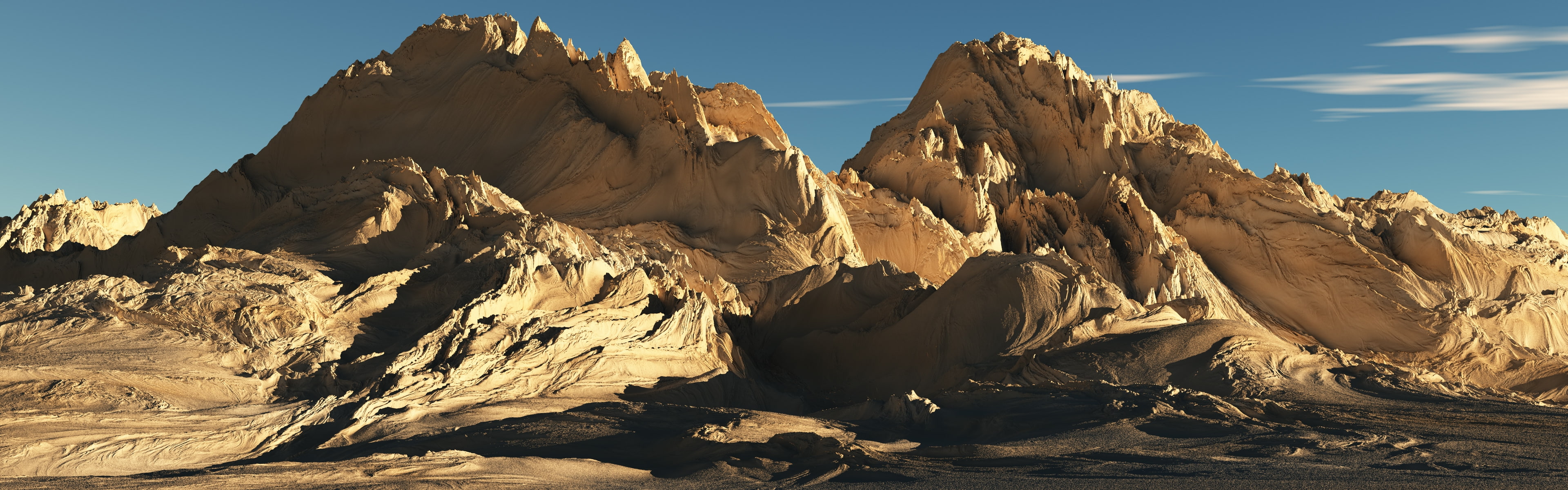 desert, x, mountains, hd, 4K, nature, art, HD Wallpaper