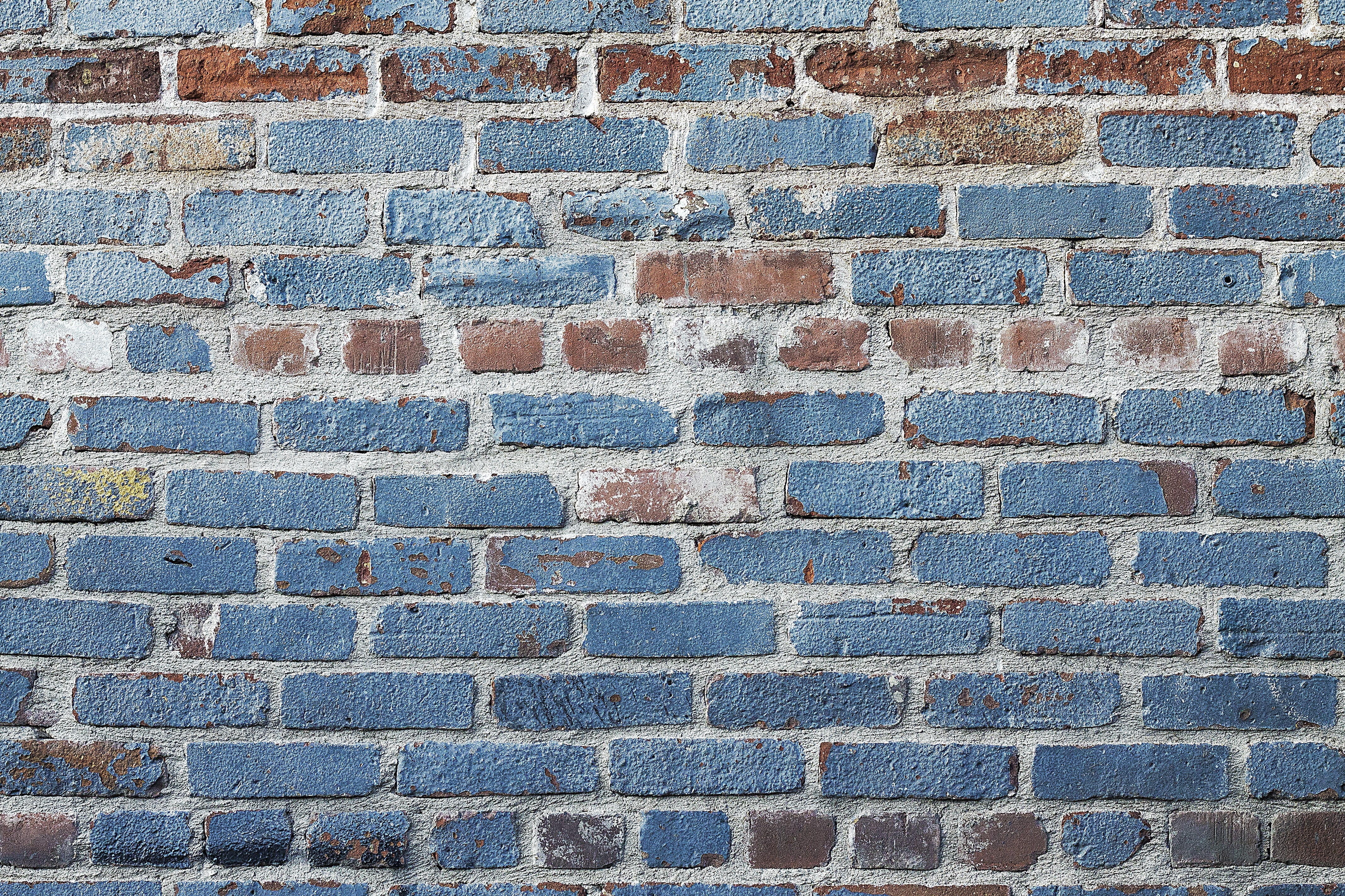 built structure, paving stone, close-up, brown, outdoors, textured, architecture, background, no people, blue, full frame, grunge, bricks, brick wall, backgrounds, HD Wallpaper