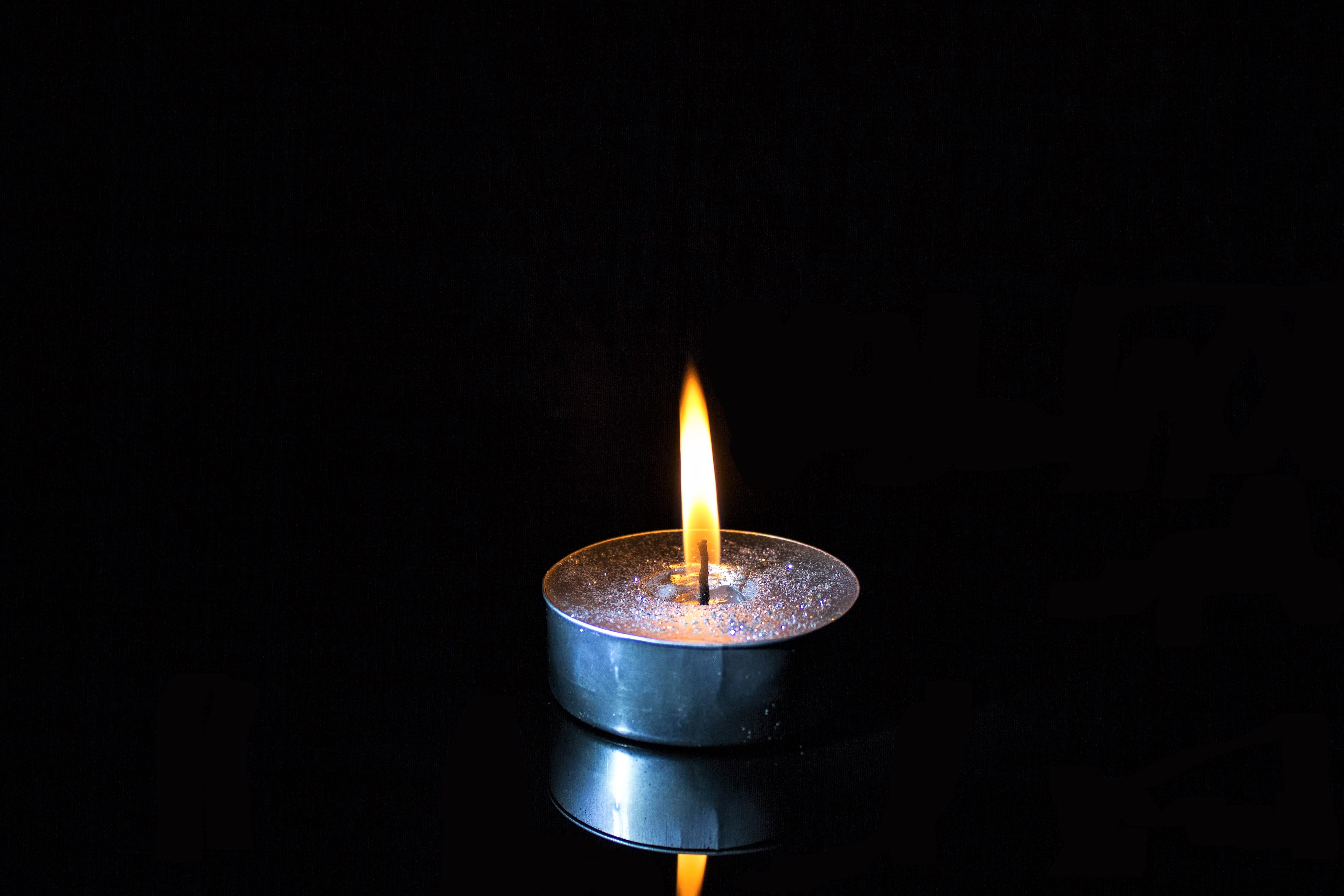 atmosphere, close-up, illuminated, wax, prayer, fire - natural phenomenon, single object, brown, copy space, case of death, mood, candle, romantic, fire, HD Wallpaper