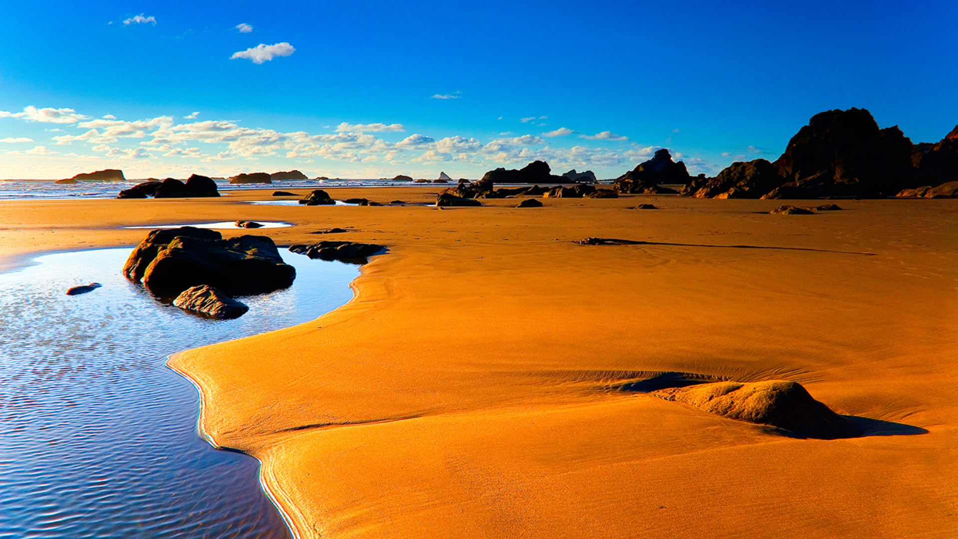 wave, sahara, ocean, rock, africa, 1080P, extreme, sand, morocco, land, hill, nature, earth, dune, sun, summer, dunes, tranquil scene, sunny, water, arid, HD Wallpaper