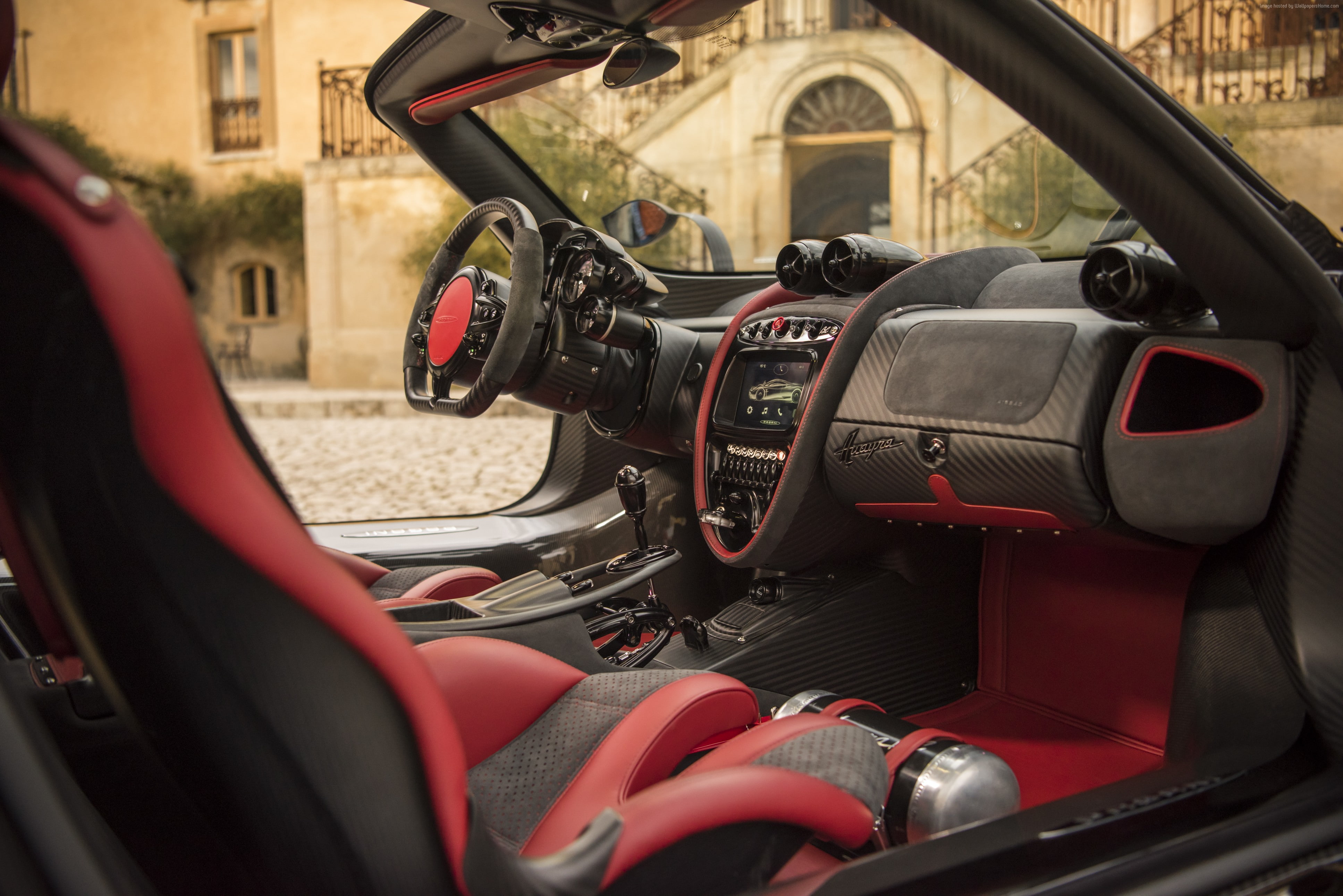 ultra-light super car, interior, Pagani Huayra BC, 4K, Geneva Auto Show 2016, sport car, HD Wallpaper