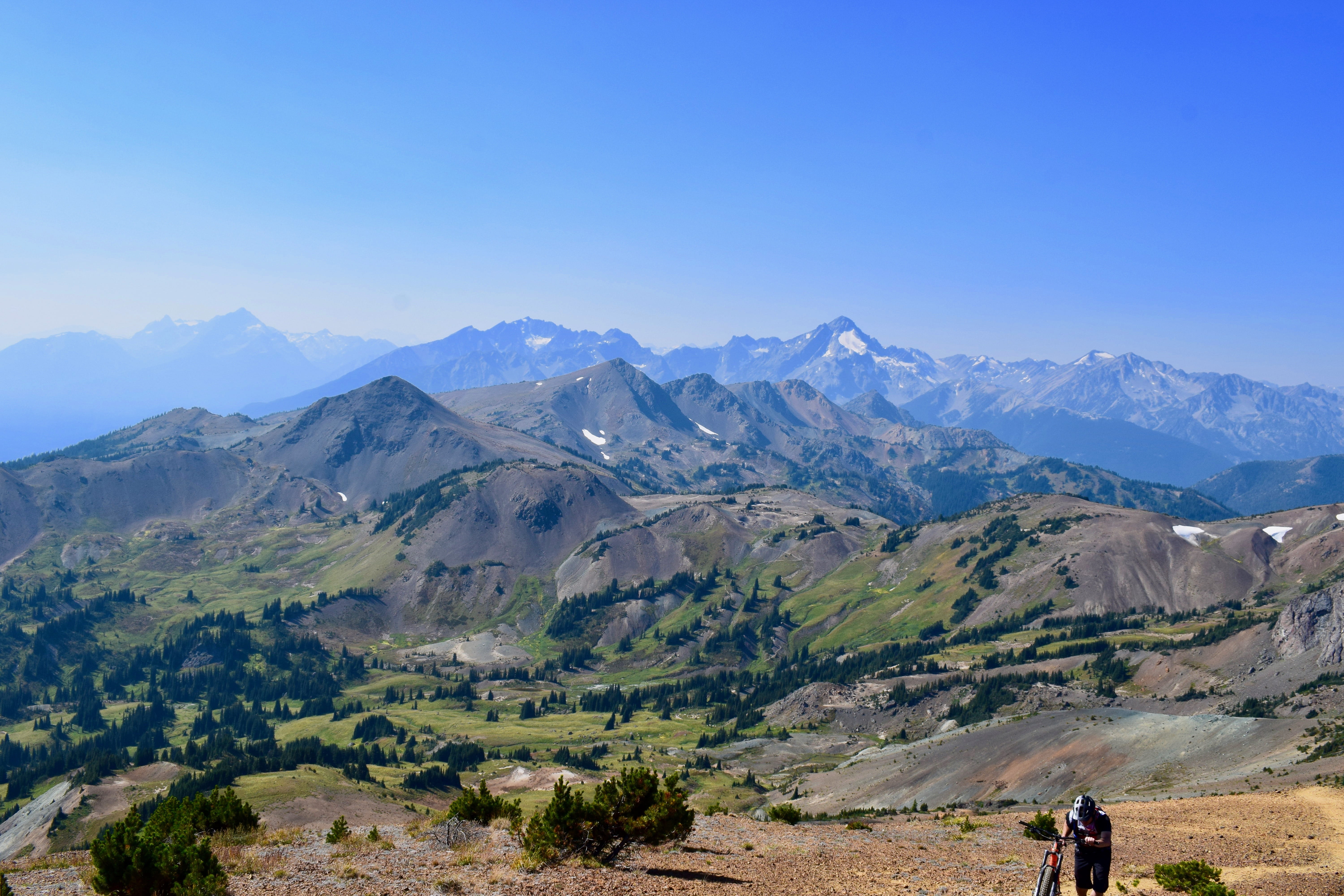 explore, remote, beauty in nature, clear sky, idyllic, mountains, environment, 5K, tranquil scene, canada, scenics - nature, bikes, blue, copy space, day, HD Wallpaper