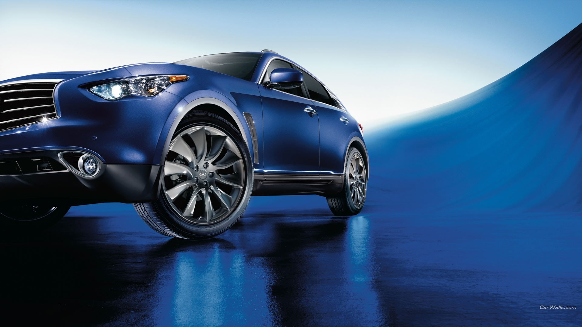Infiniti FX, 1080P, car, vehicle, blue cars, HD Wallpaper