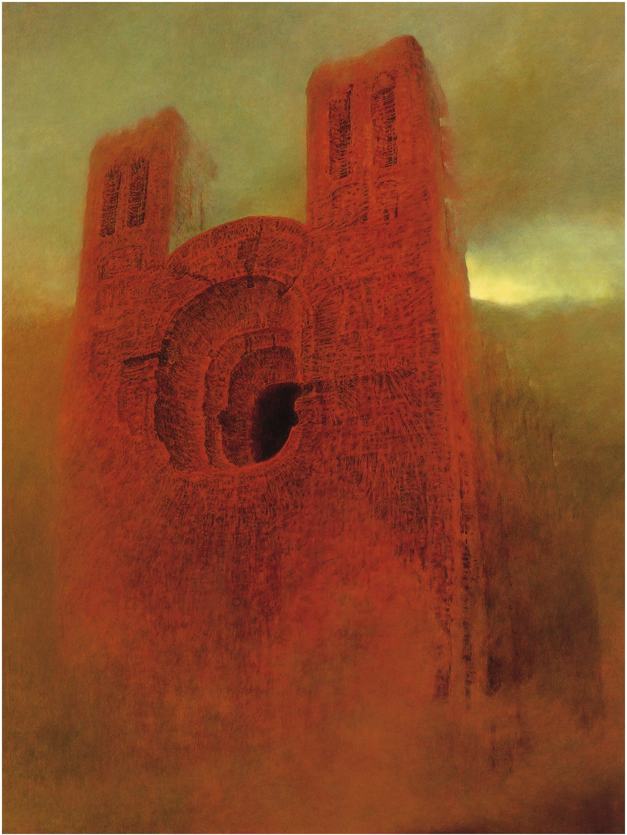 ghost, 720P, zdzis, dark, beksi, artwork, zdzisław beksiński, aw, ski, monster, Phone HD Wallpaper