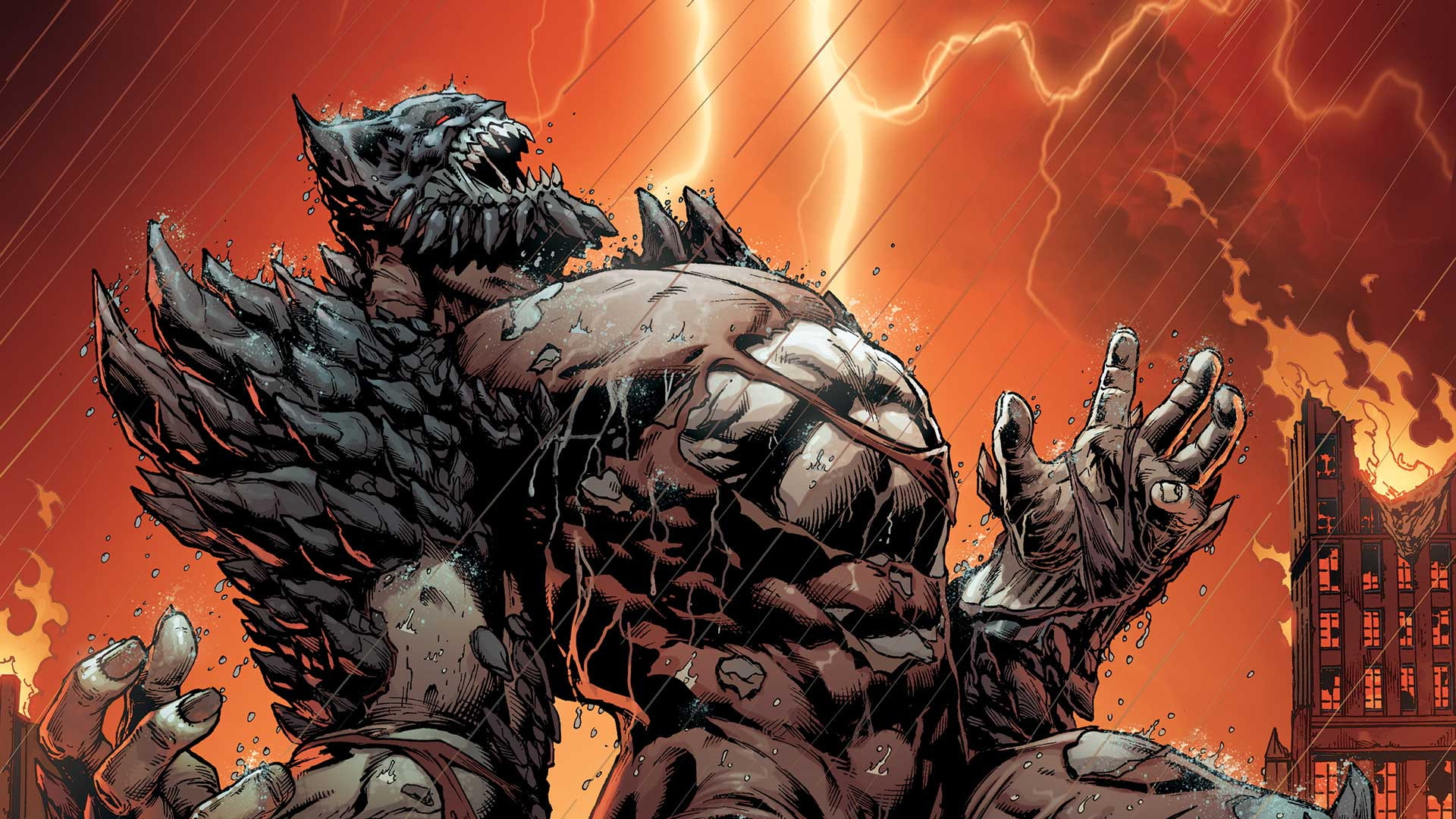 Batman, Devastator, Doomsday, DC Comics, Dark Multiverse, 1080P, HD Wallpaper