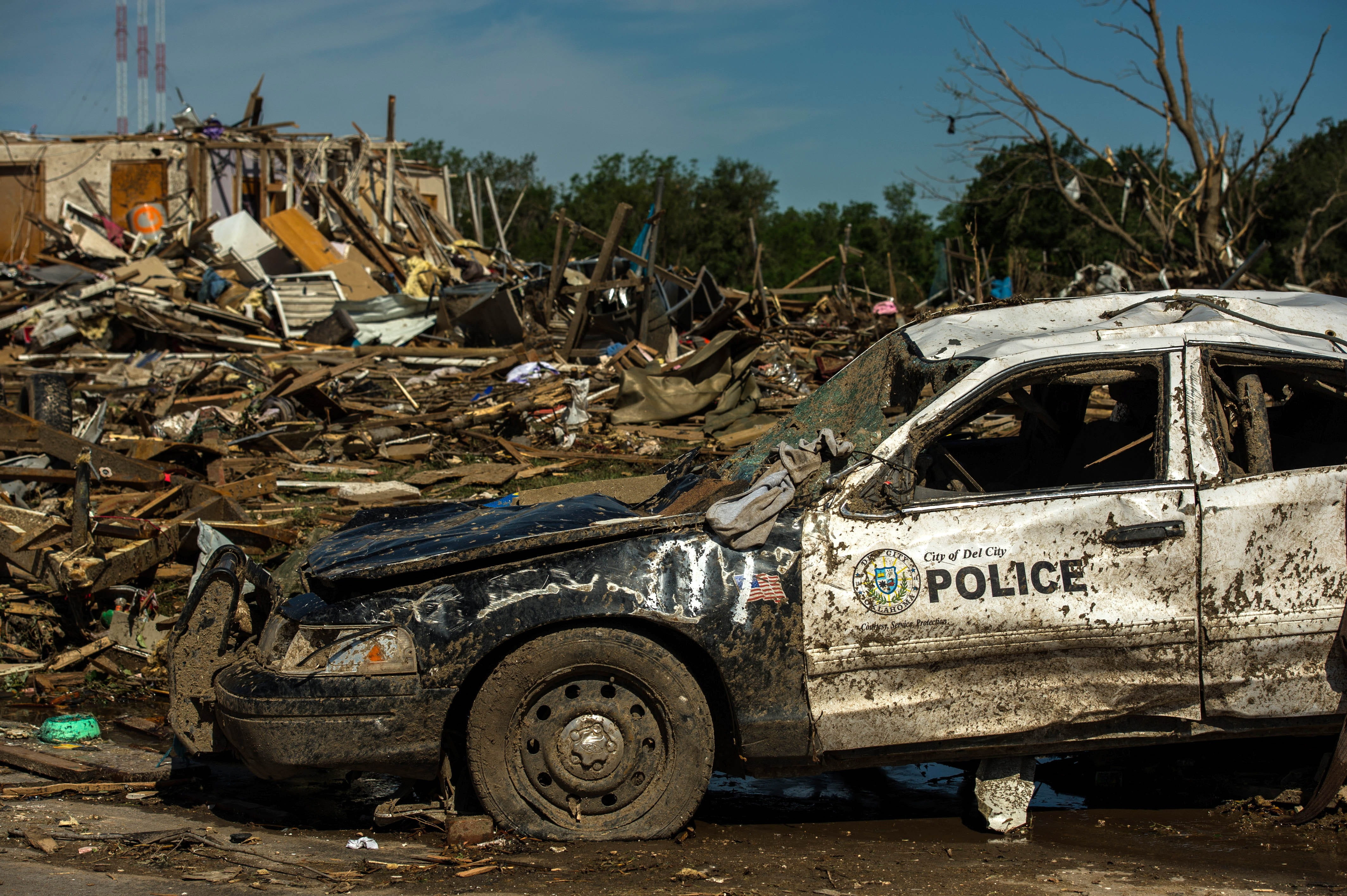 broken, tire, junkyard, day, obsolete, damaged, sky, tornado damage, run-down, demolished, outdoors, outside, land vehicle, ruined, nature, no people, surrounded, HD Wallpaper