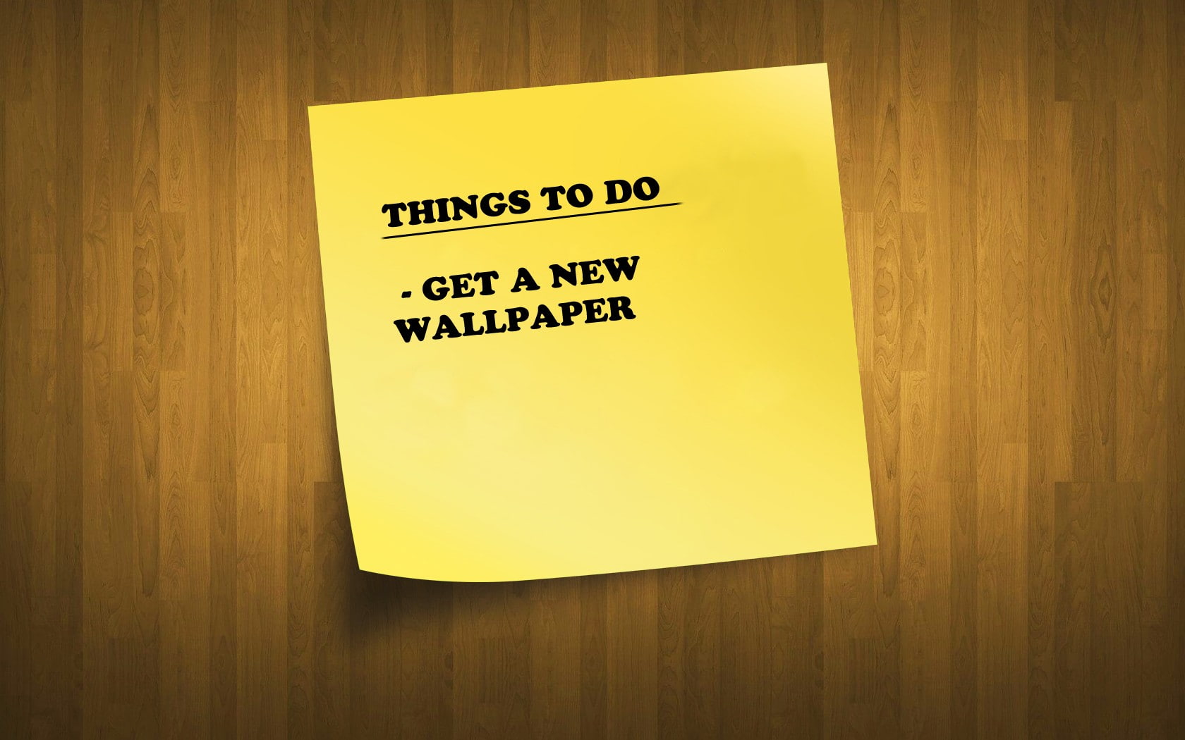 simple, wooden surface, post-it notes, 720P, minimalism, HD Wallpaper