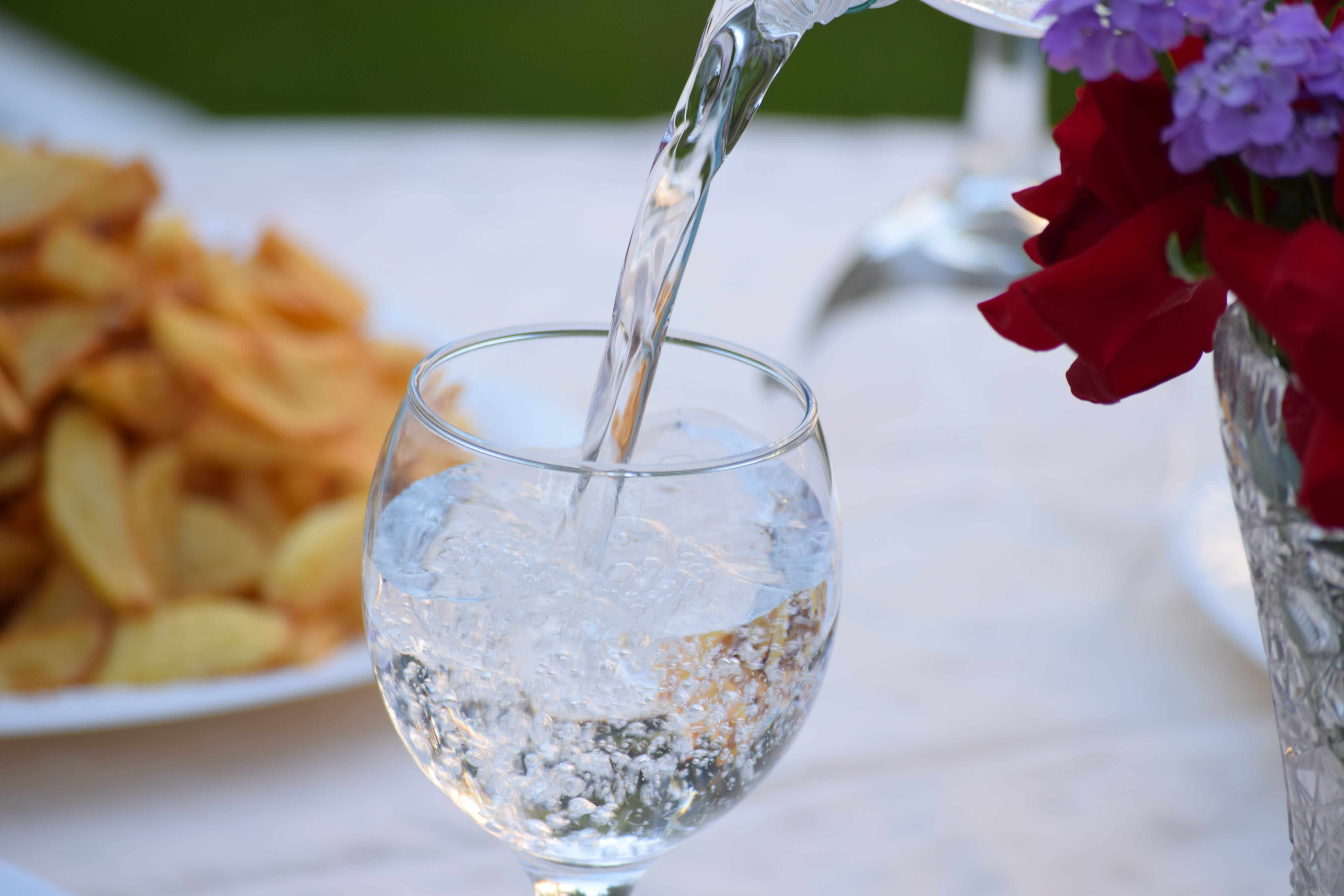 water, diet, carbonic acid, plant, drinking glass, nutritious, fresh summer, glass, nutrition, household equipment, bottle, no people, transparent, glass - material, HD Wallpaper