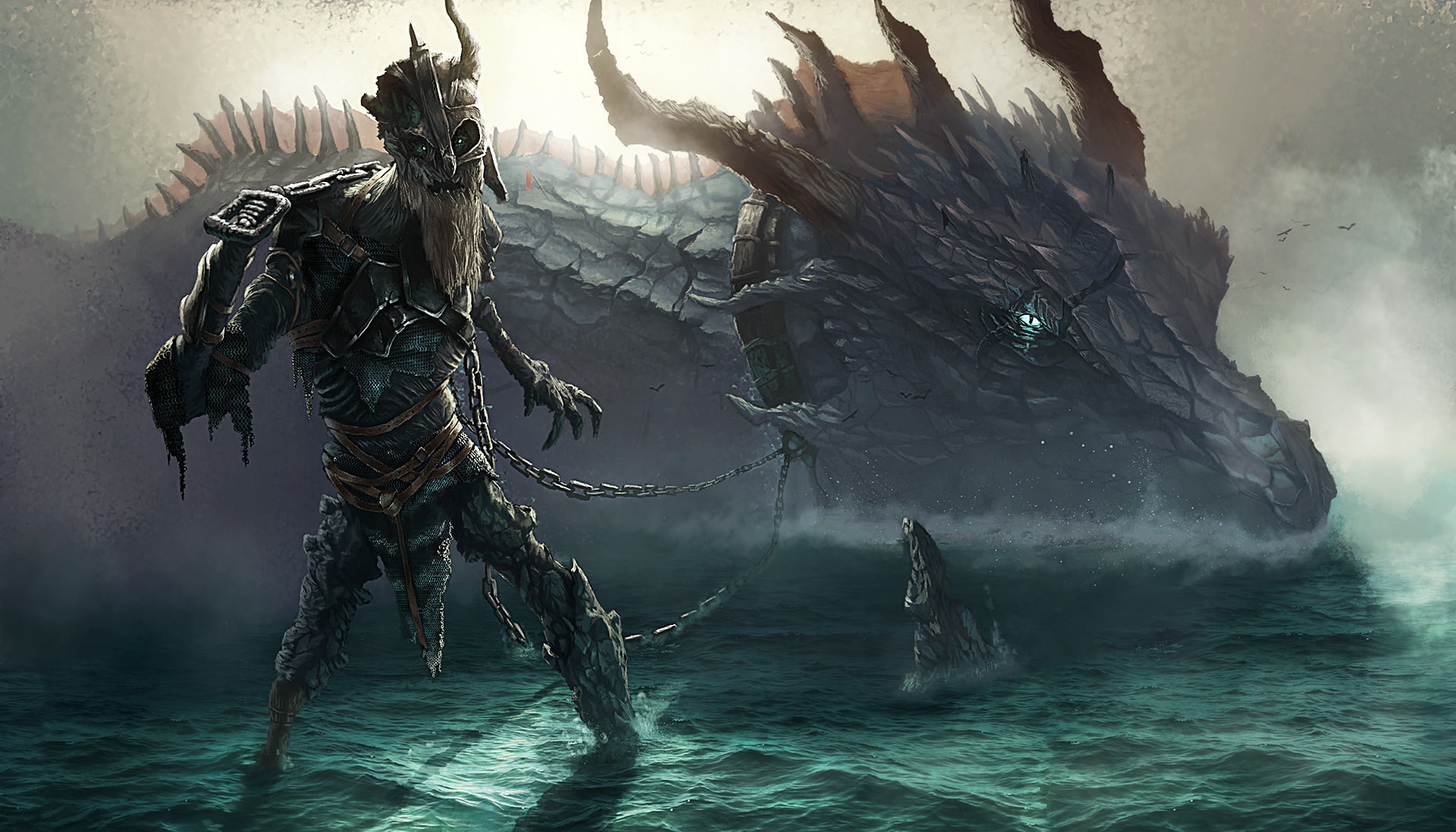 Fantasy, 1080P, Dragon, Undead, HD Wallpaper