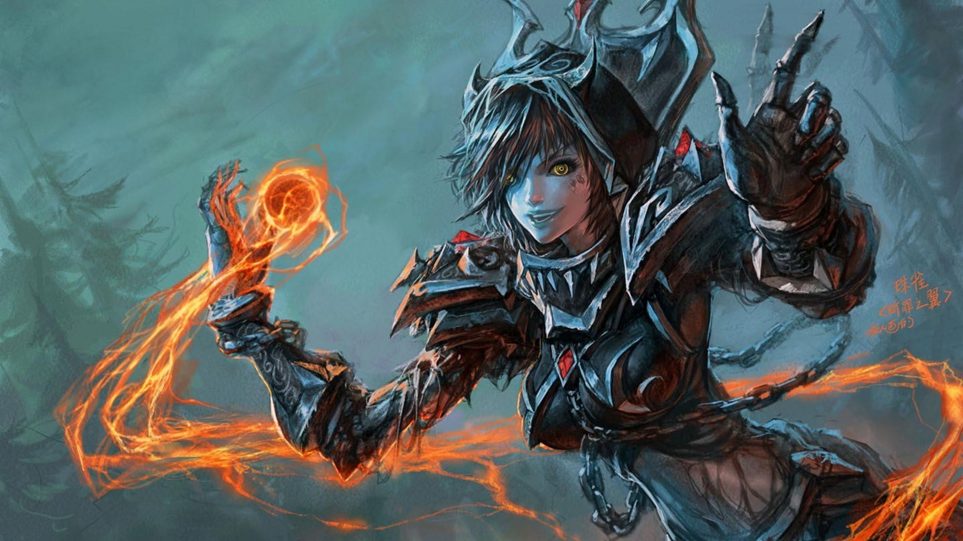 fantasy art, undead, video games, 1080P, fantasy girl, World of Warcraft, HD Wallpaper