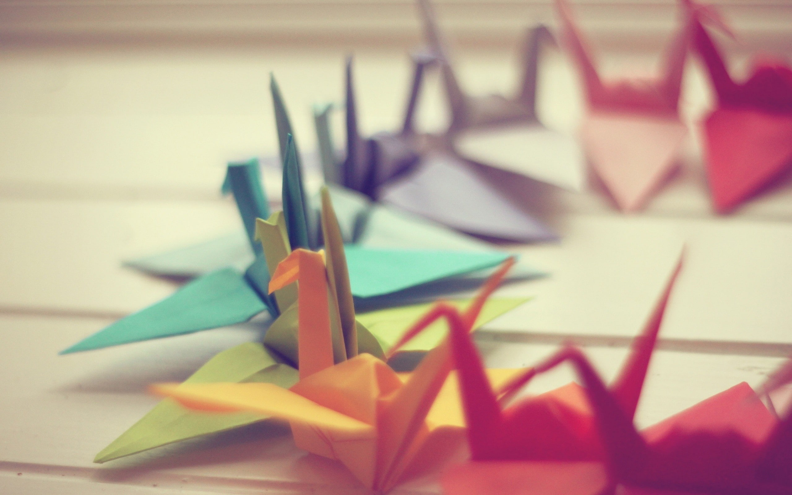 craft, art and craft, depth of field, close-up, variation, pencil, colorful, focus on foreground, multi colored, origami, paper, decoration, no people, HD Wallpaper