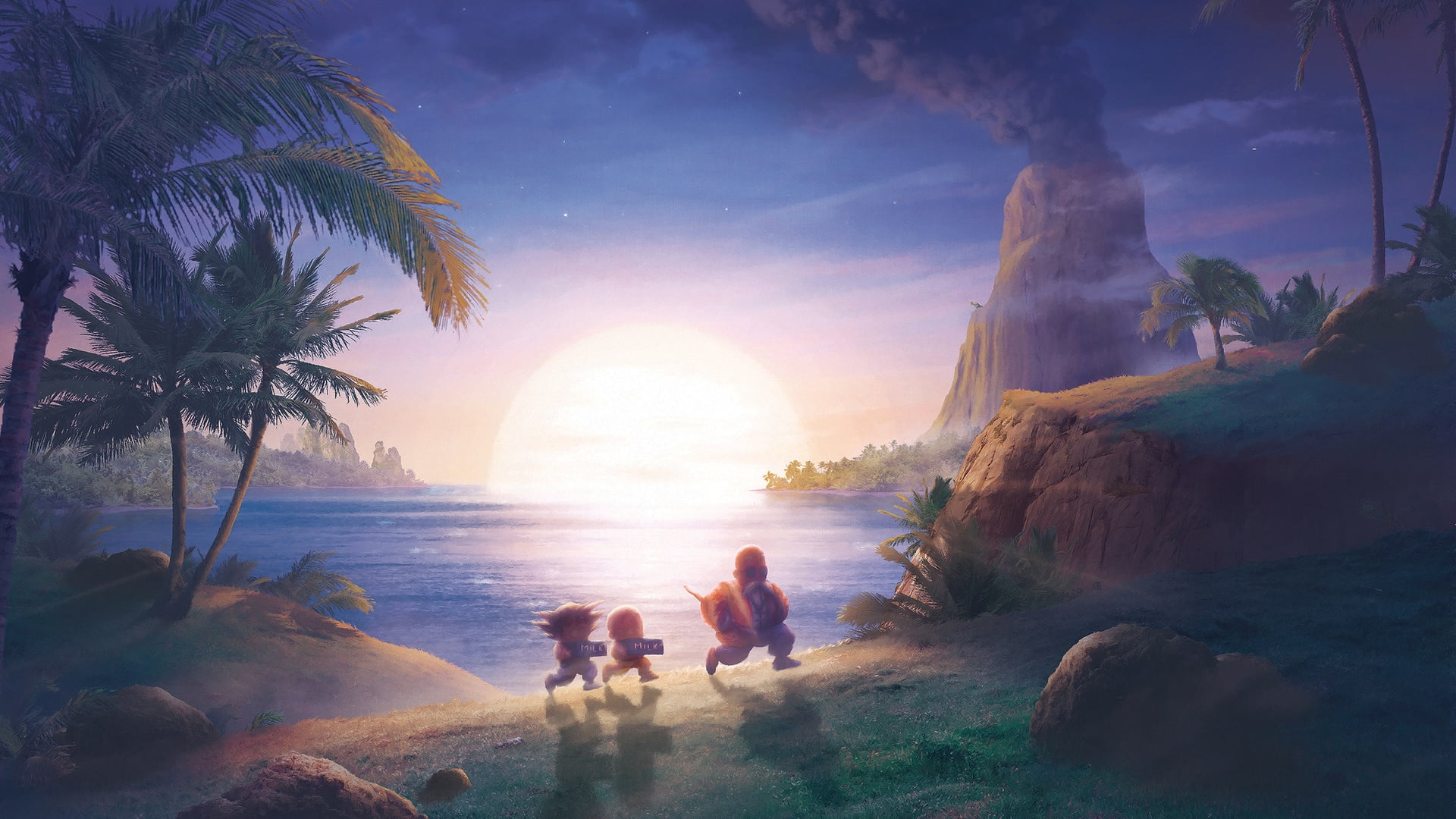 Son Goku, Kuririn, Orioto, Dragon Ball, Master Roshi, 1080P, HD Wallpaper
