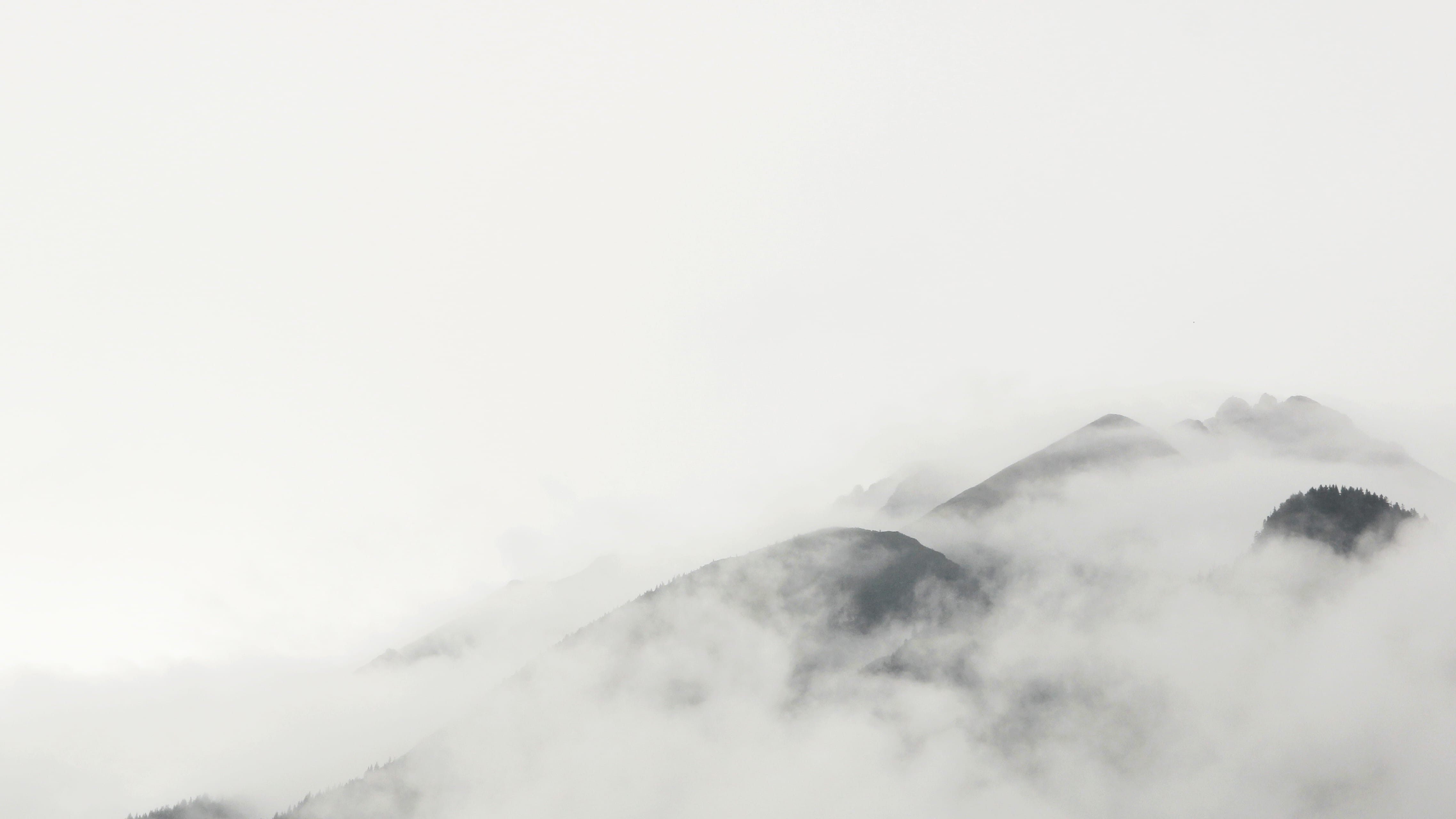 sky, austria, grey, hazy, tranquil scene, mountain, environment, non-urban scene, volcanic crater, foggy, foggy day, outdoors, fog, beauty in nature, day, HD Wallpaper