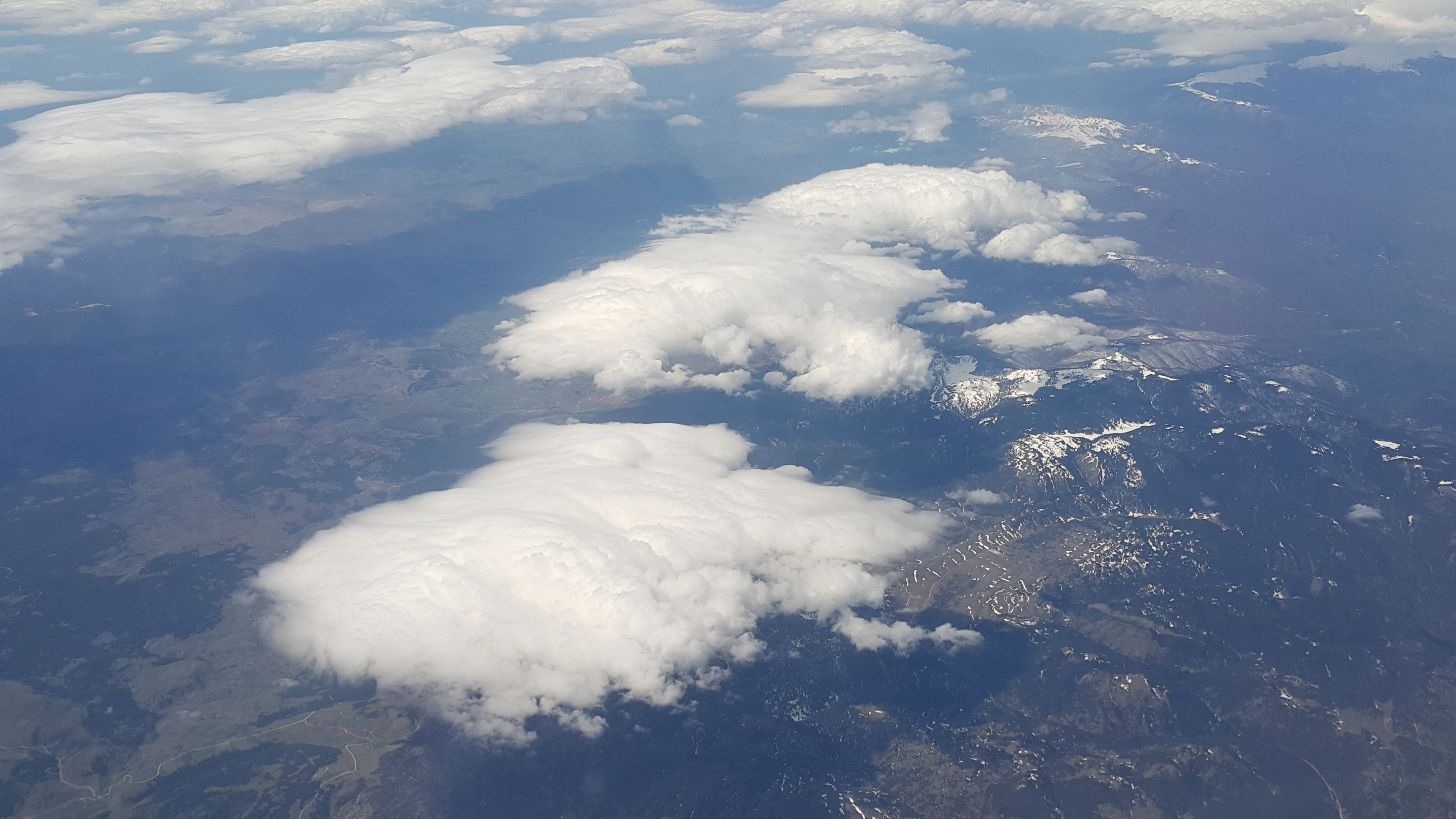 flying, flight, water, non-urban scene, cloud, idyllic, scenics - nature, 5K, view, high angle view, outdoors, white color, travel, sky, day, tranquility, HD Wallpaper