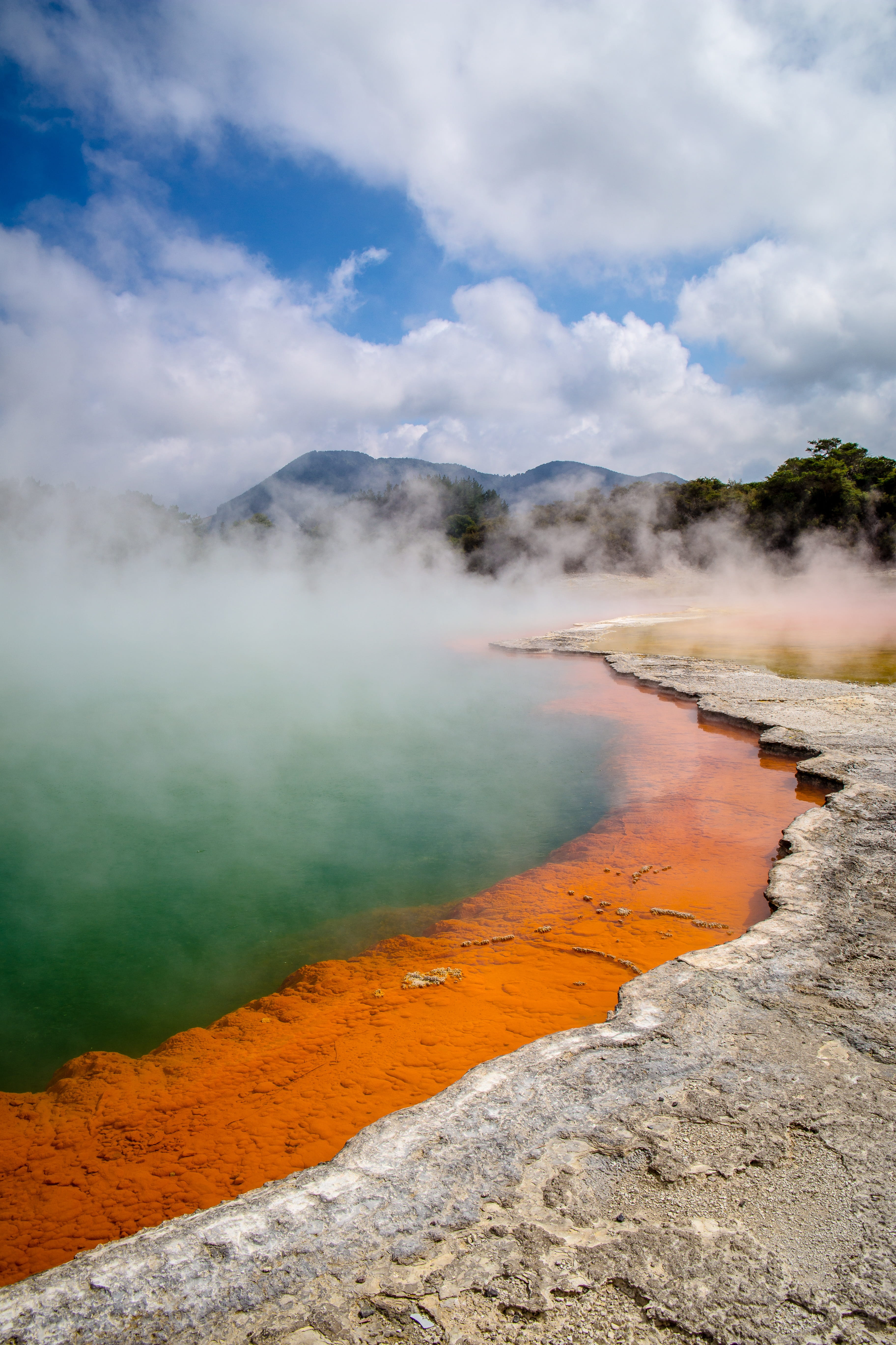 white, places of interest, boiling, geology, scenics - nature, mountain, geyser, day, water, physical geography, body, no people, 5K, nature, sulfur, outdoors, Phone HD Wallpaper
