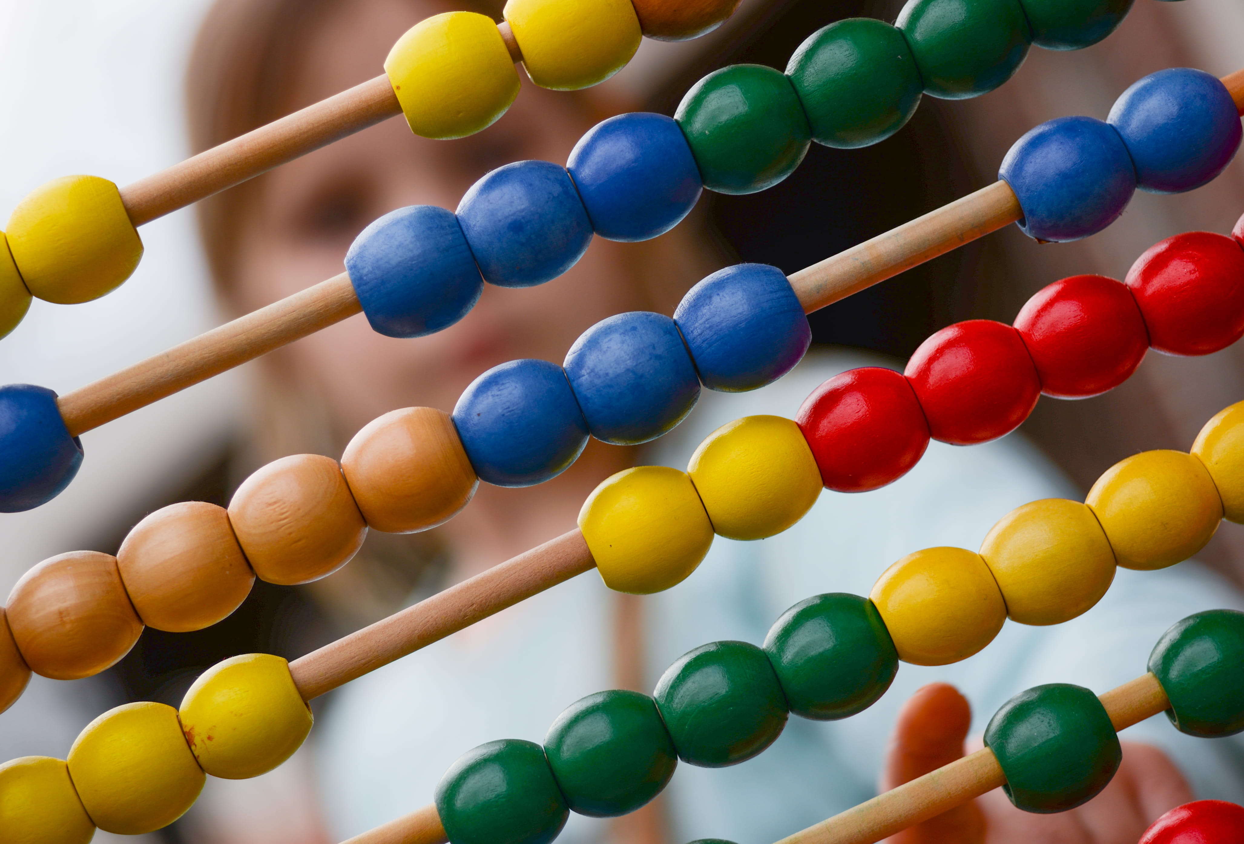 learning, child, arithmetic, photography, abacus, subtraction, variation, indoors, multi colored, yellow, education, wooden, chemistry, bead, physics, focus on foreground, HD Wallpaper
