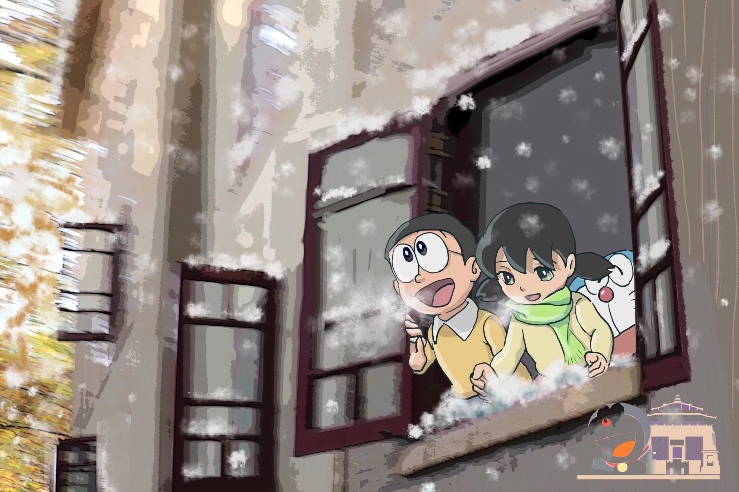 Shizuka Minamoto, Doraemon, Nobita Nobi, Anime, 1080P, HD Wallpaper