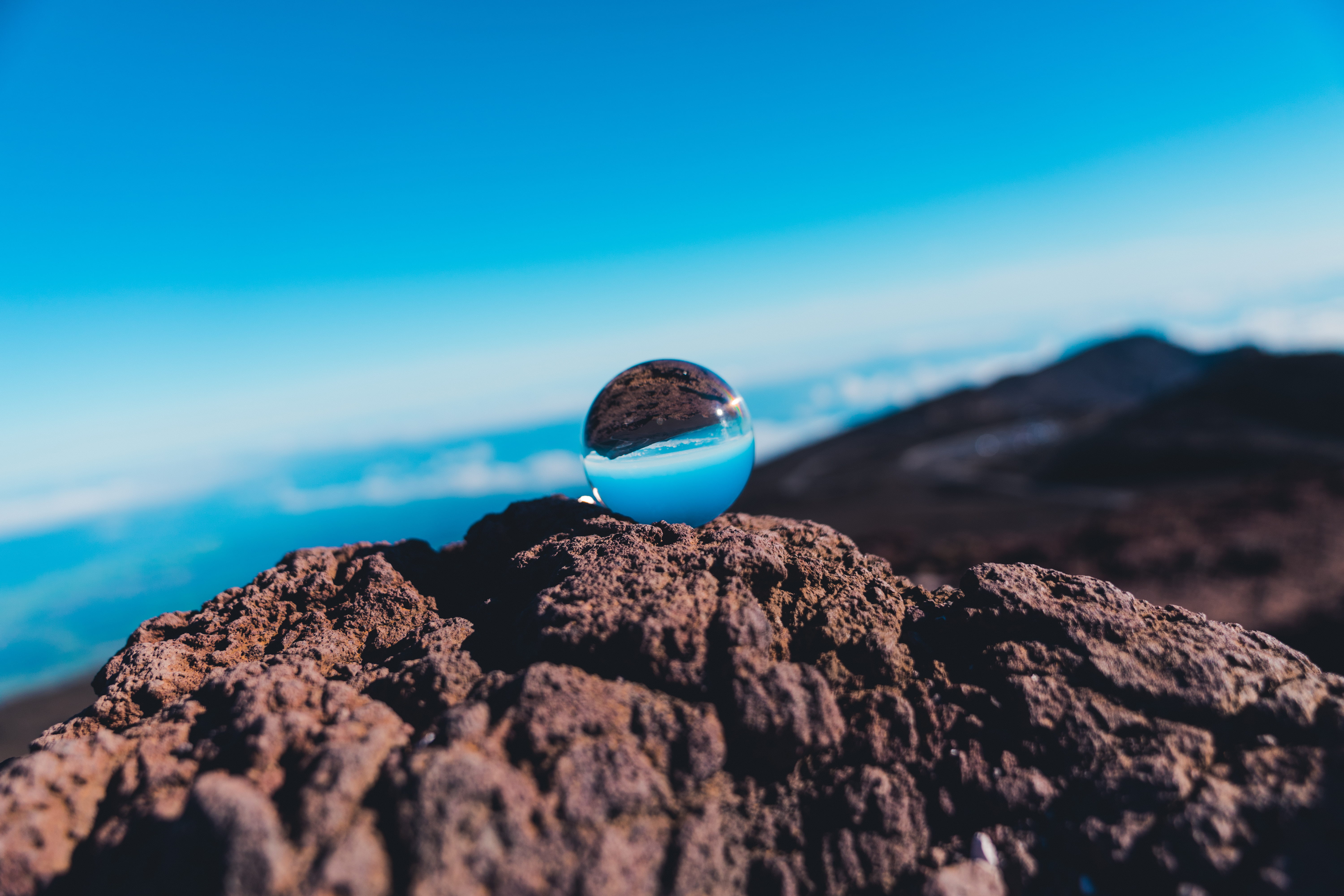 beauty in nature, mountain, tranquility, focus on foreground, adventure, beach, explore, haleakala, crystalball, scenics - nature, land, clouds, day, nature, HD Wallpaper