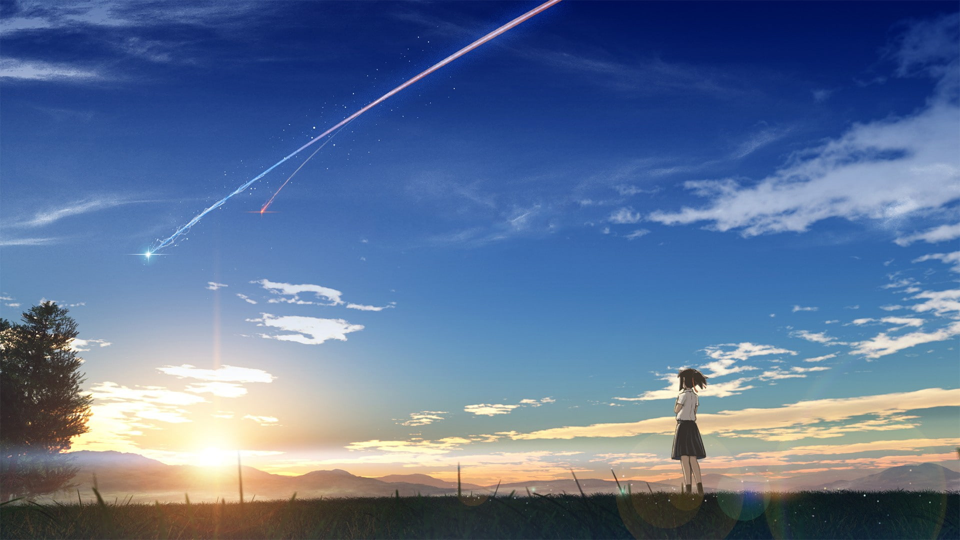 Miyamizu Yotsuha, 1080P, Kimi no Na Wa, Makoto Shinkai, HD Wallpaper