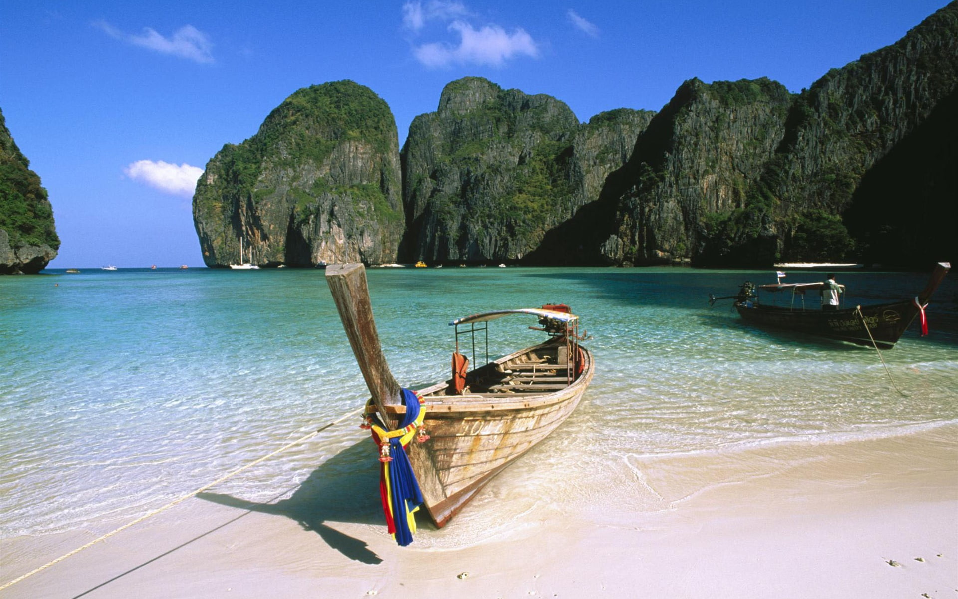 Beach, Summer, 1080P, Boat, HD Wallpaper