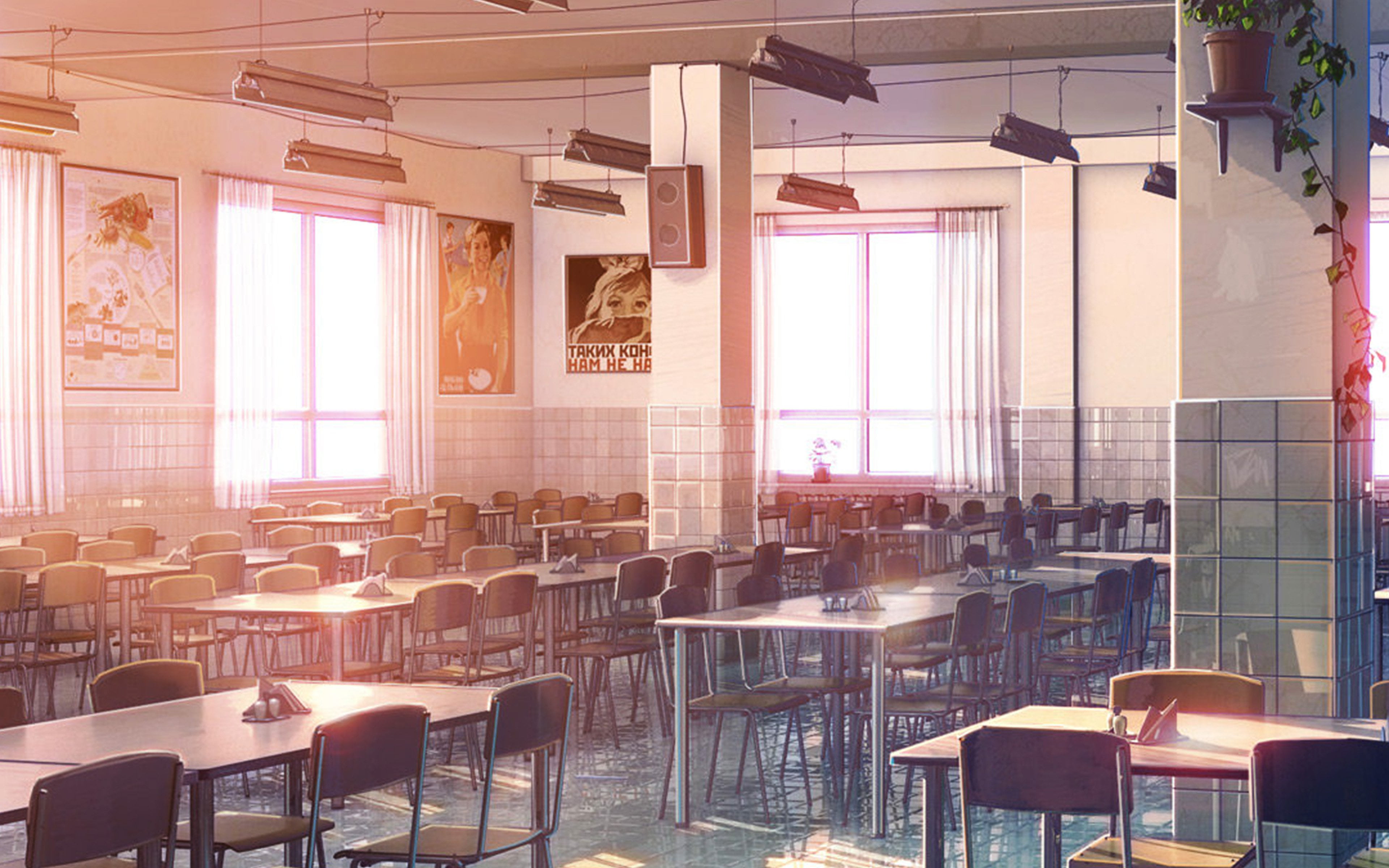 window, day, class, chebynkin, 4K, table, building, furniture, chair, architecture, electric lamp, nature, sunlight, art, empty, cafe, business, brightly lit, HD Wallpaper