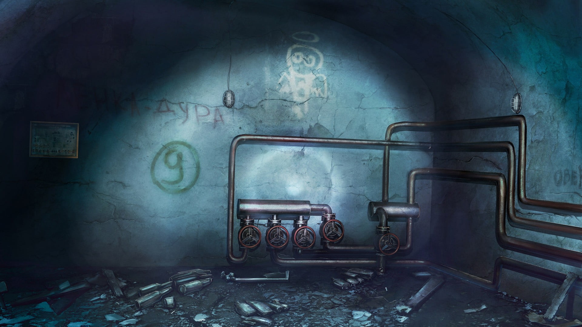 bad condition, ArseniXC, ruined, pipes, antique, architecture, history, domestic room, dirty, 1080P, obsolete, decline, damaged, old, weathered, Everlasting Summer, HD Wallpaper
