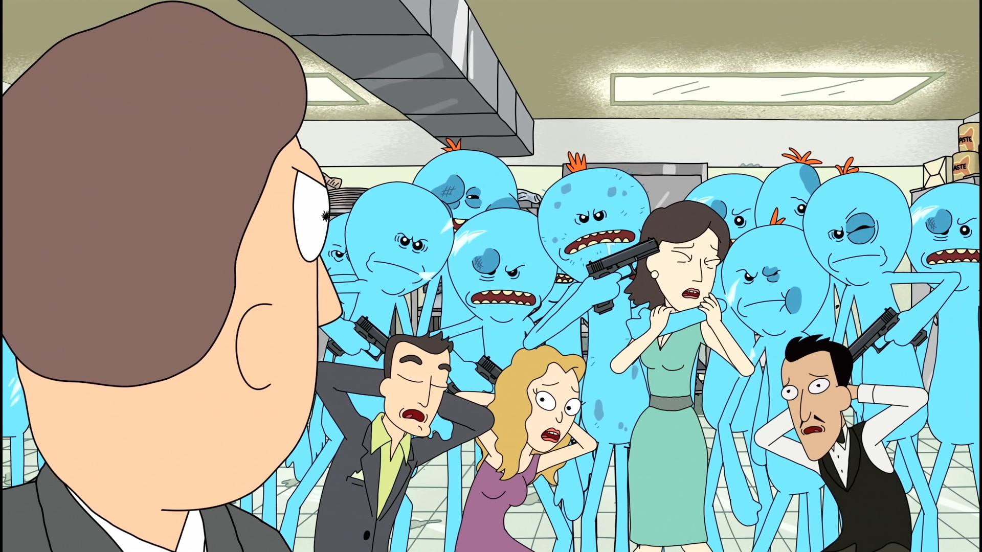 1080P, Rick and Morty, TV Show, Jerry Smith, Mr. Meeseeks (Rick and Morty), HD Wallpaper