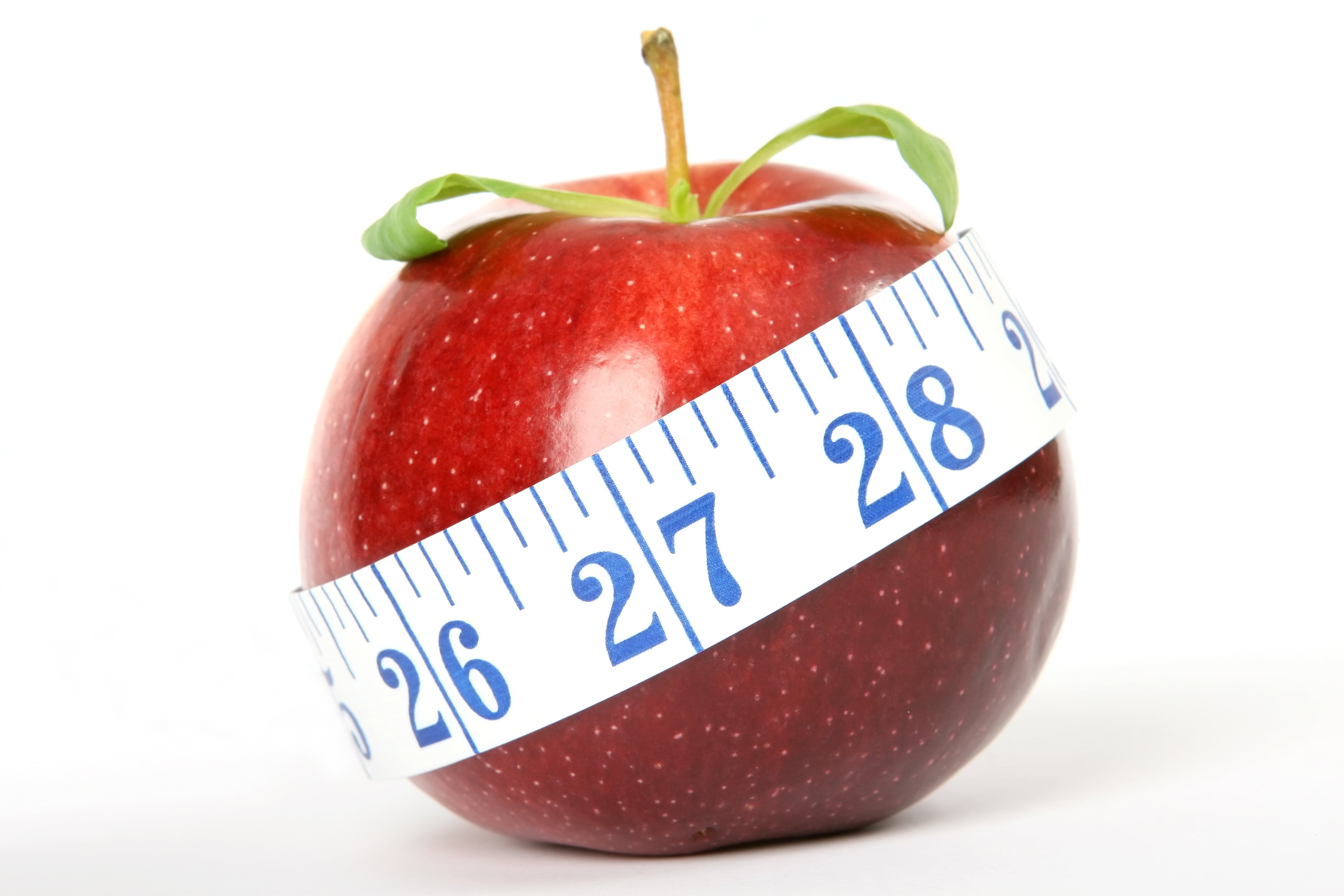weight, catering, healthy, background, summer, measuring, health, calories, single object, apple, good, studio shot, colorful, no people, snack, white, HD Wallpaper