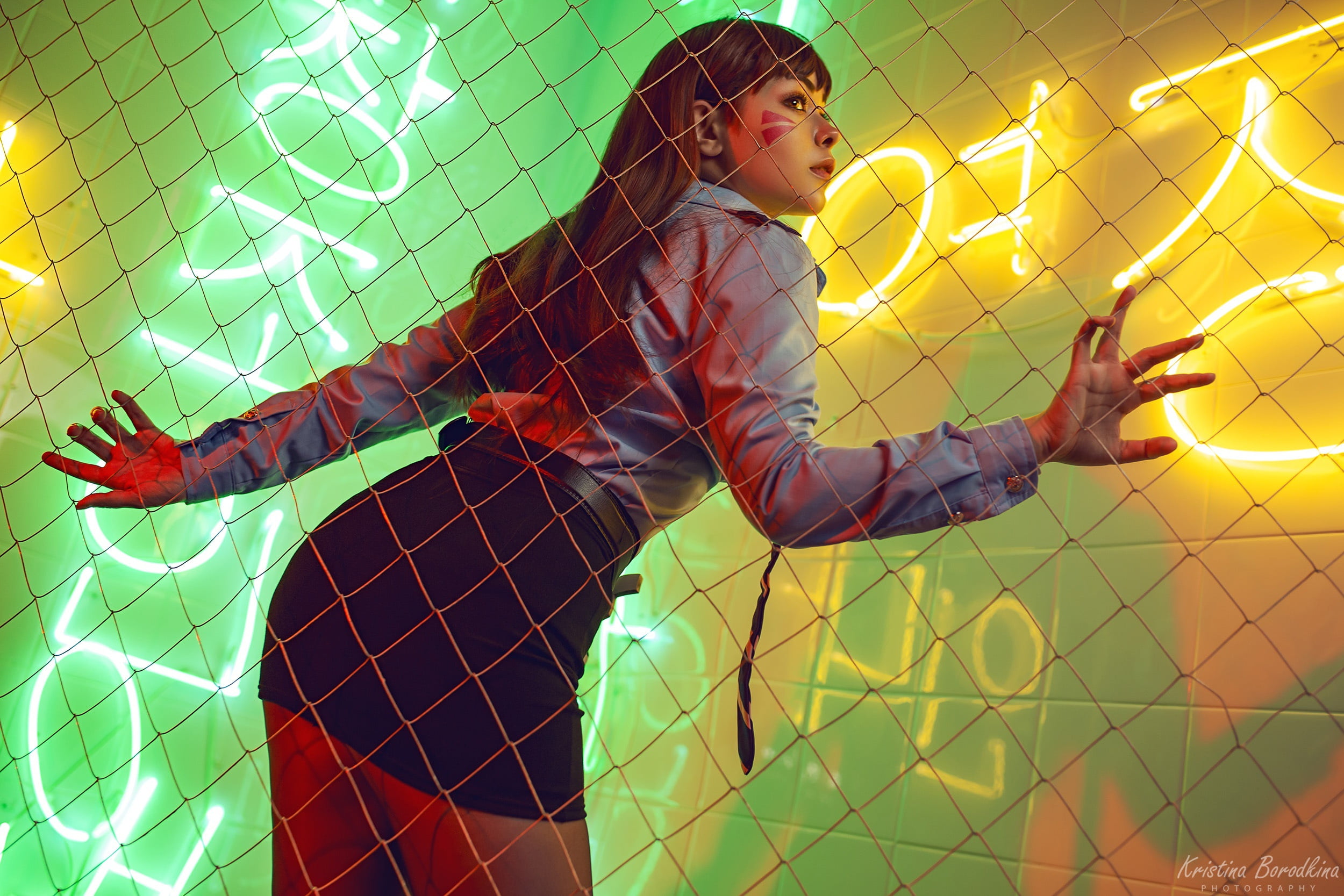 Kristina Borodkina, Overwatch, model, cosplay, omen, 1080P, HD Wallpaper