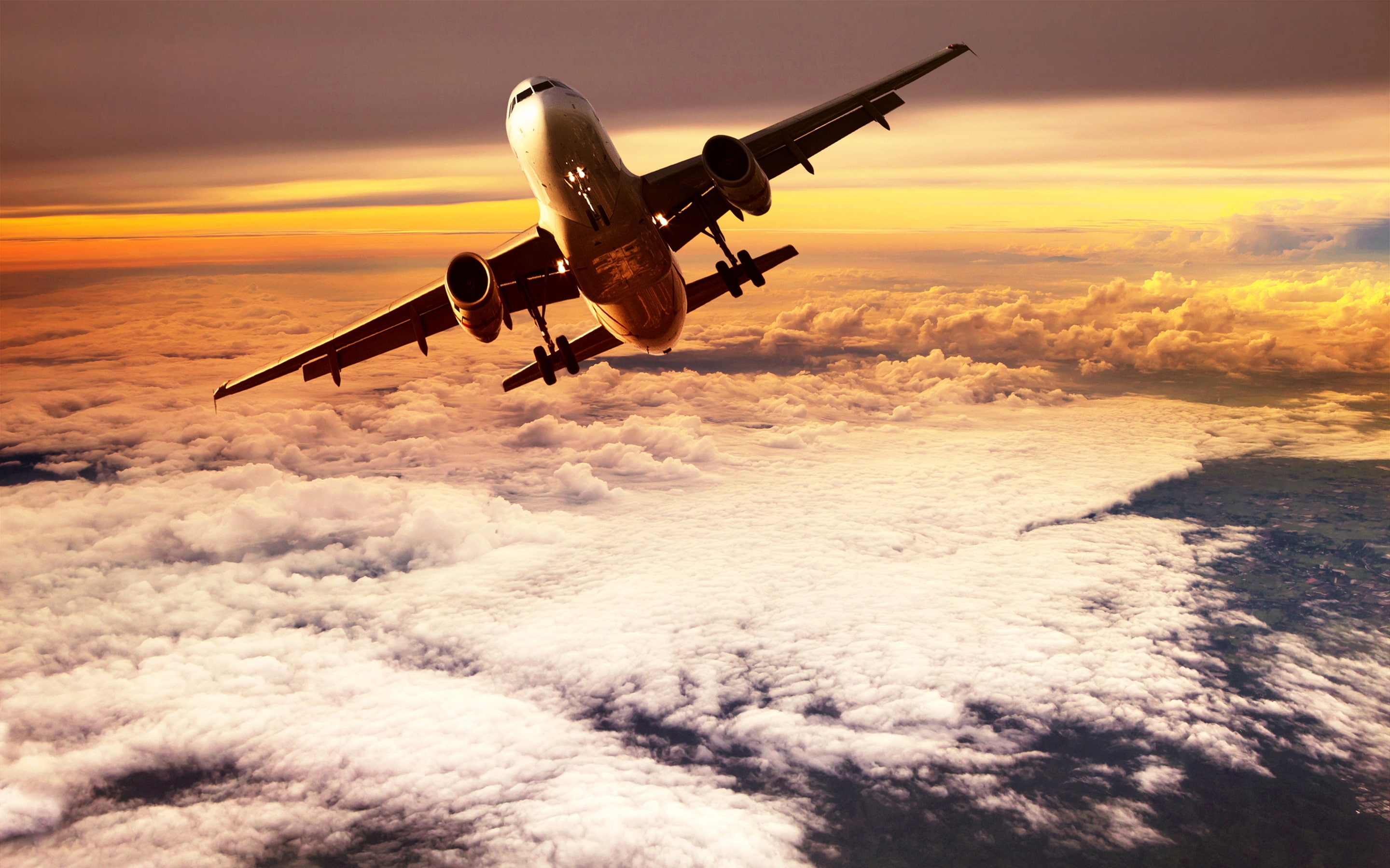 Passenger, Clouds, Top, 2K, Plane, Flying, HD Wallpaper