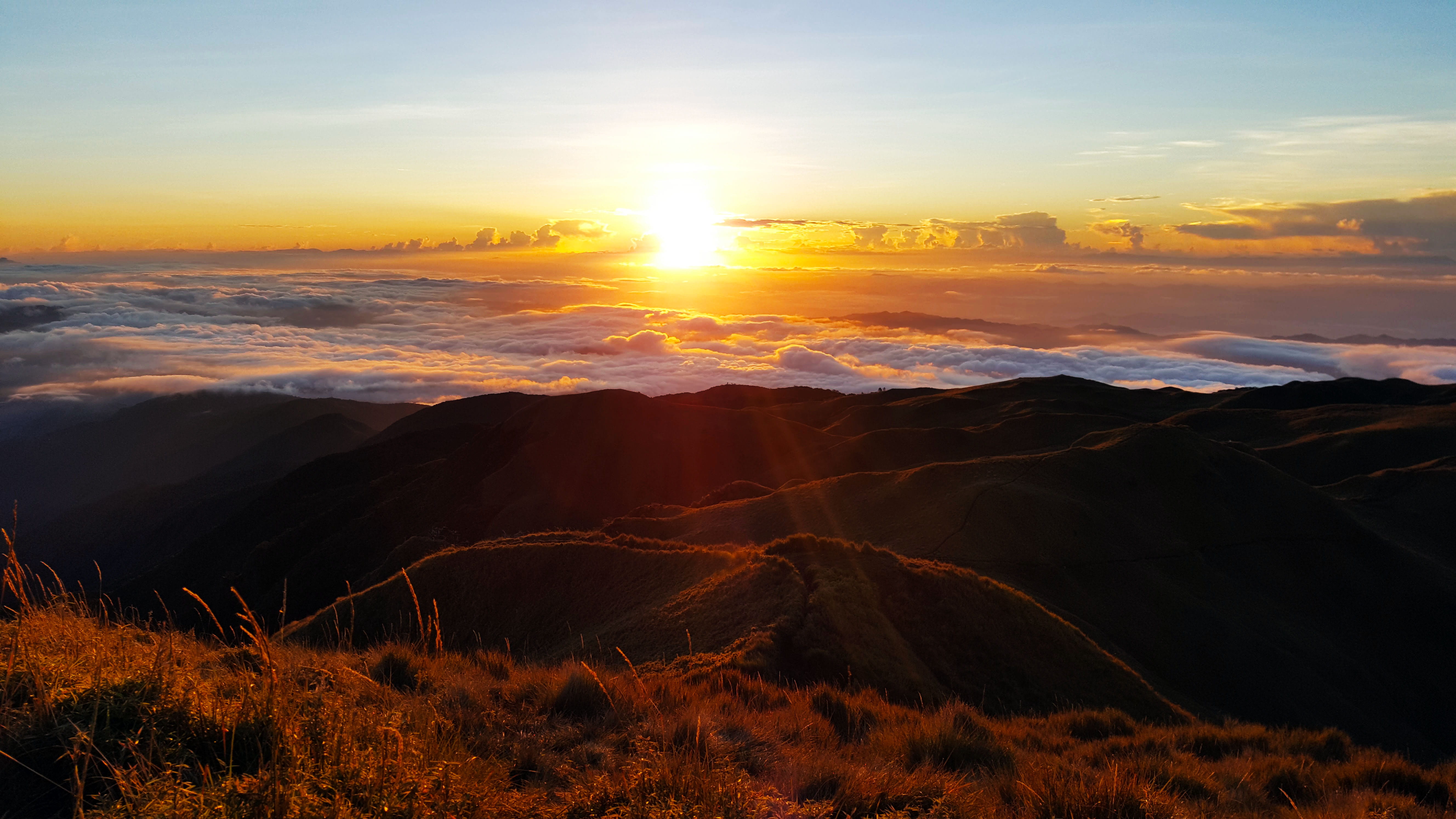 sky, travel destinations, golden, tranquility, idyllic, landscape, beauty in nature, no people, hour, sunset, outdoors, photo, romantic sky, sunlight, scenics - nature, HD Wallpaper