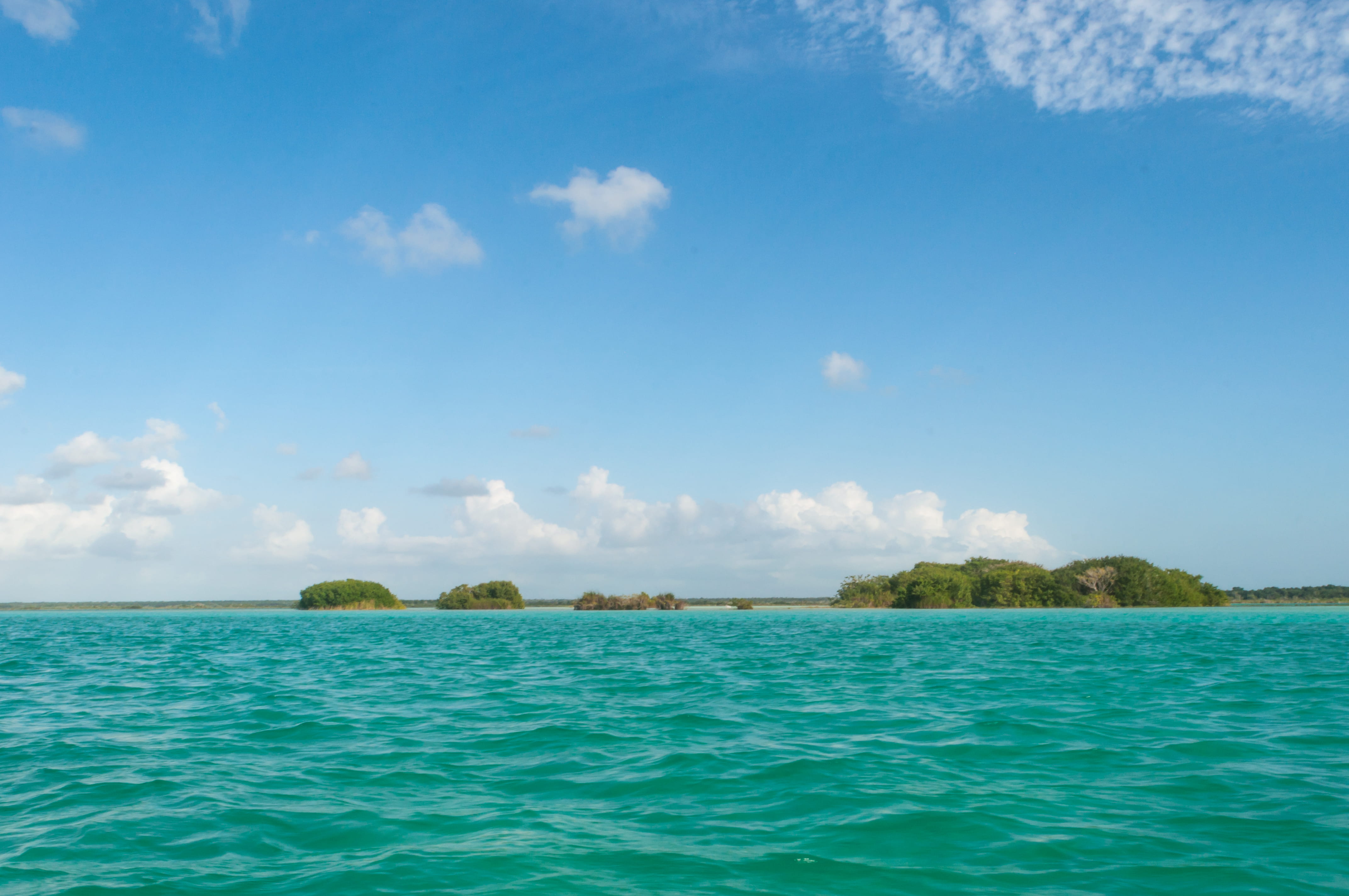 fergomez, bacalar, blue, beauty in nature, land, no people, turquoise colored, tranquil scene, nature, cloud - sky, beach, sky, outdoors, quintana roo, HD Wallpaper