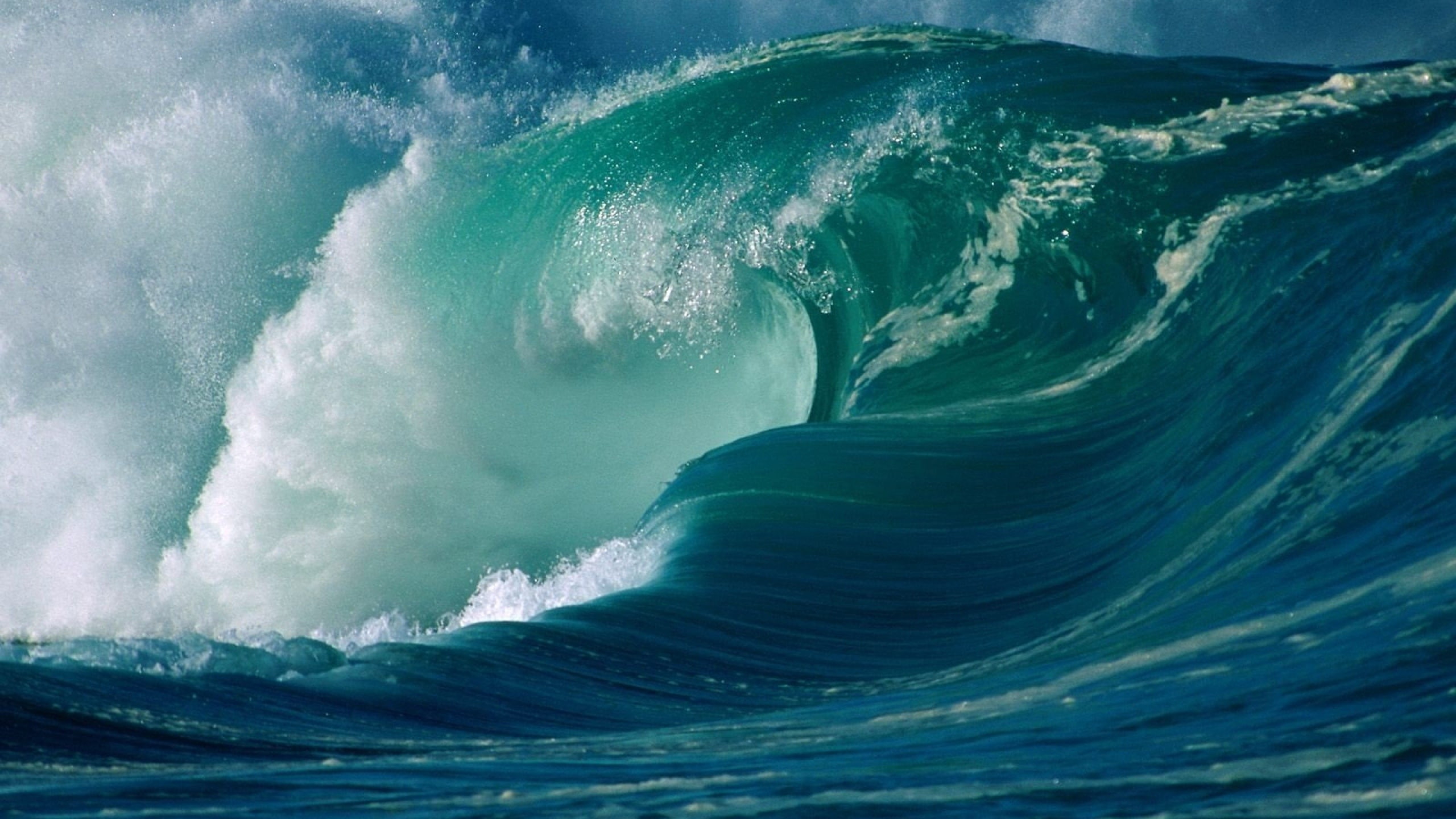 gigantes, olas, 2K, oceano, naturaleza, HD Wallpaper