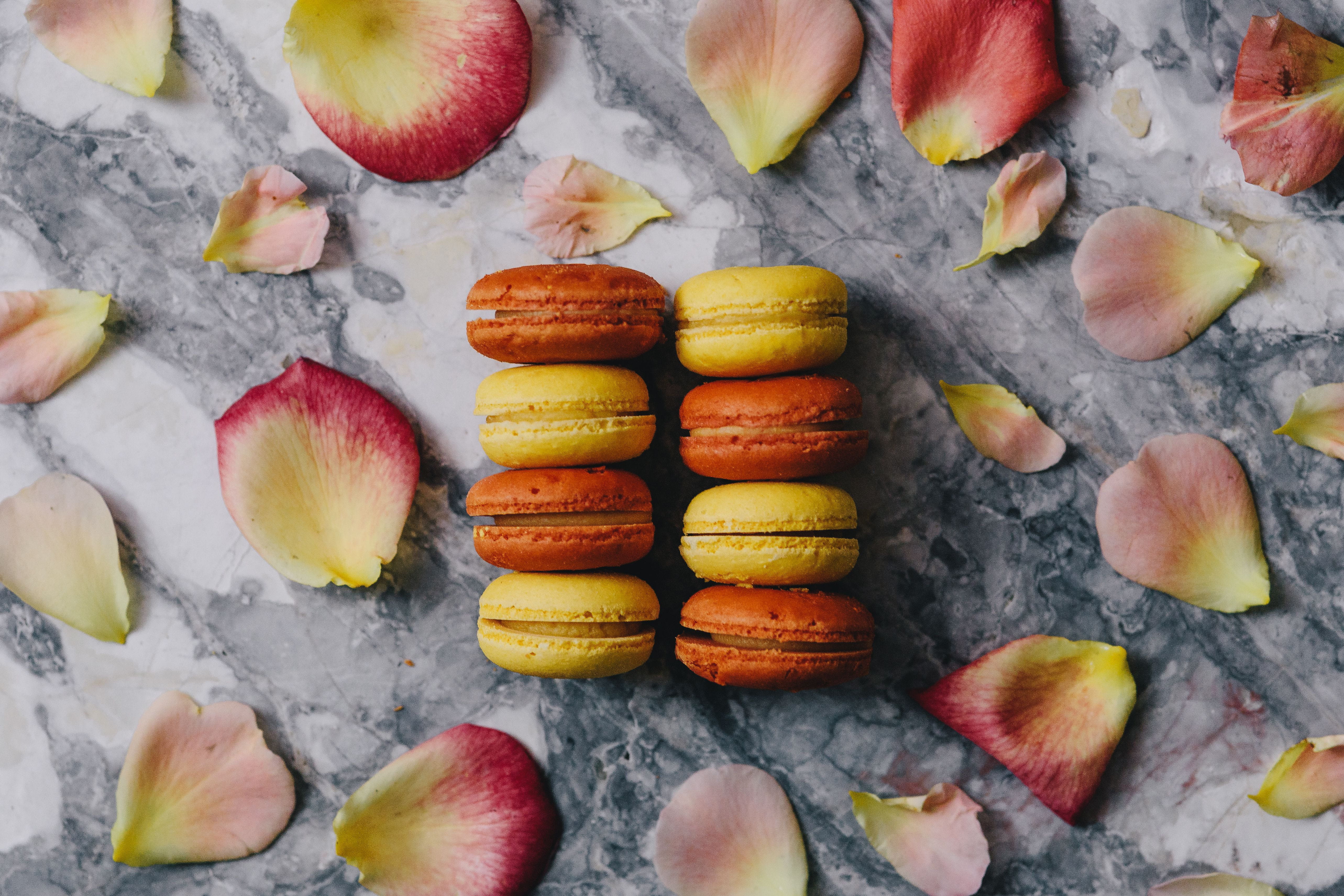 fruit, temptation, orange, Overhead view, backgrounds, freshness, marble backgound, close-up, marble table, candy, food, snack, arrangement, seed, nut - Food, HD Wallpaper
