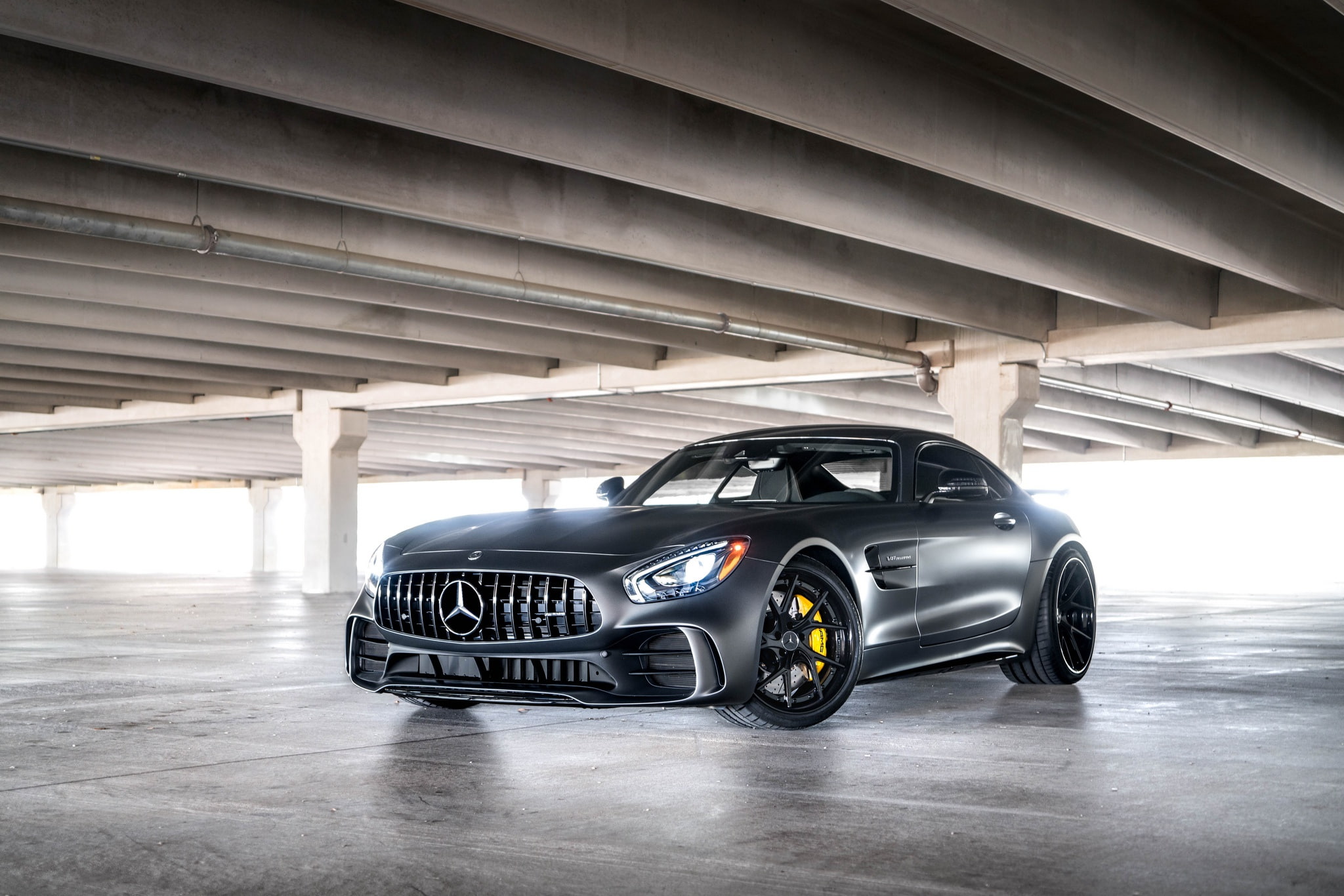 Mercedes, Sight, Lights, GTR, Graphite, 1080P, V8 Bi-turbo, AMG, HD Wallpaper