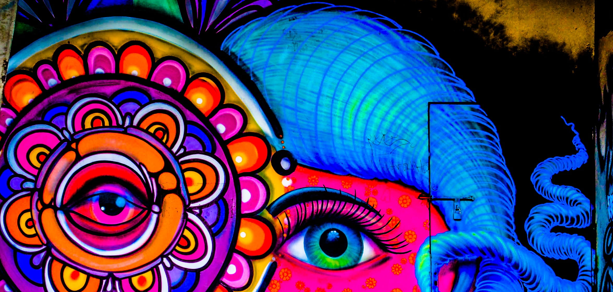 multicolored, multi colored, art, craft, vibrant color, decoration, built structure, pattern, art and craft, close-up, day, human representation, street art, HD Wallpaper