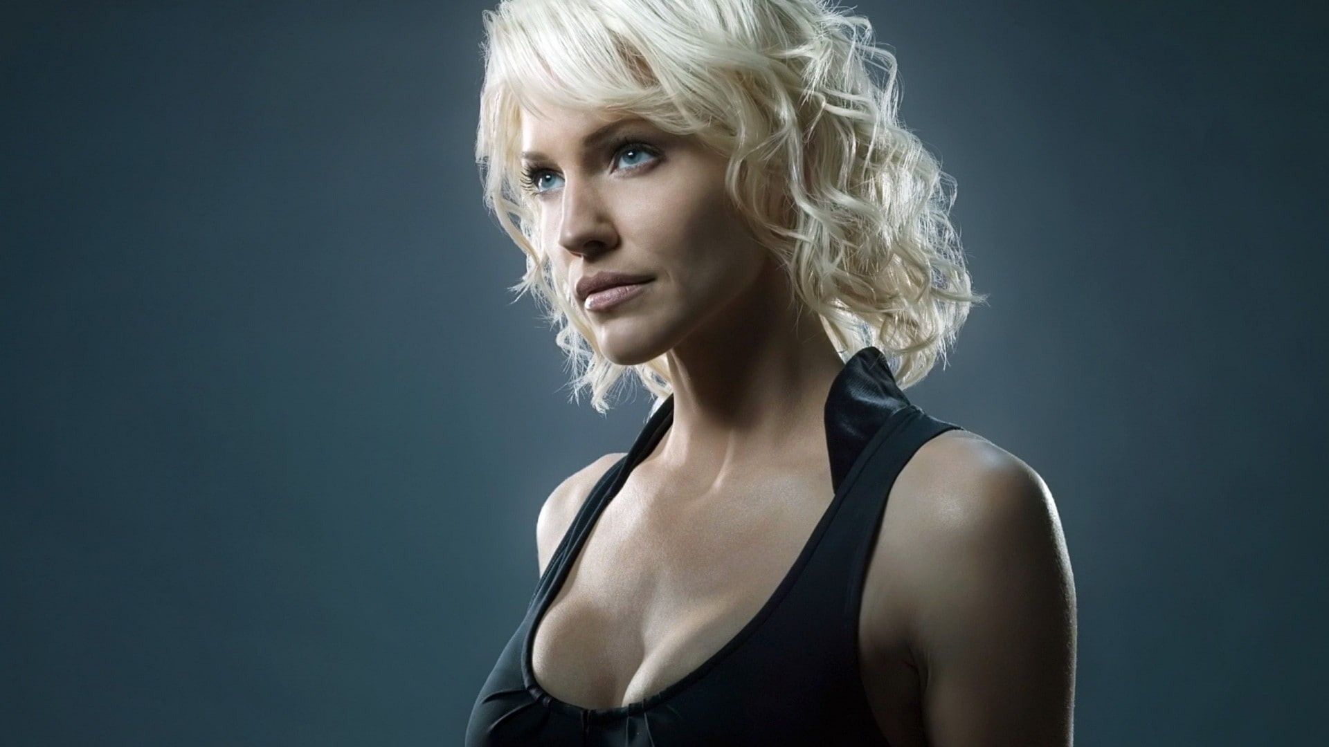 Cylons, Battlestar Galactica, 1080P, blonde, women, Tricia Helfer, actress, HD Wallpaper