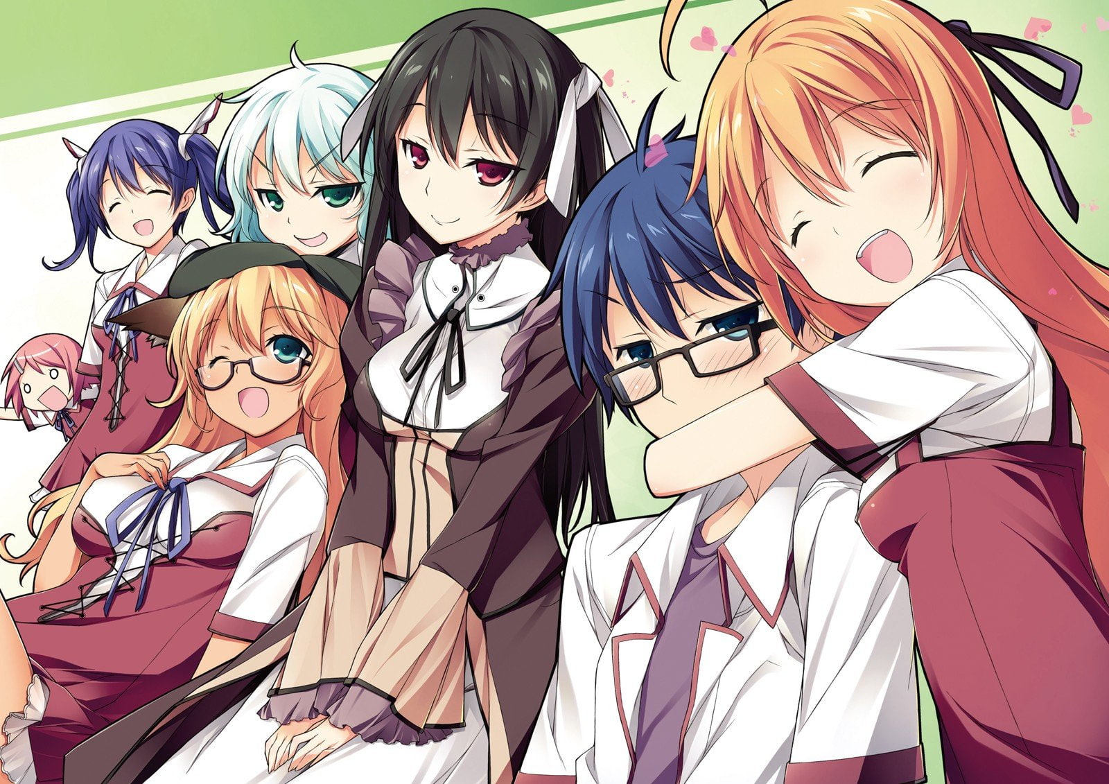 creativity, multi colored, 720P, day, group of people, art and craft, representation, emotion, mayo chiki anime girls konoe subaru suzutsuki kanade sakamachi kinjiro, HD Wallpaper