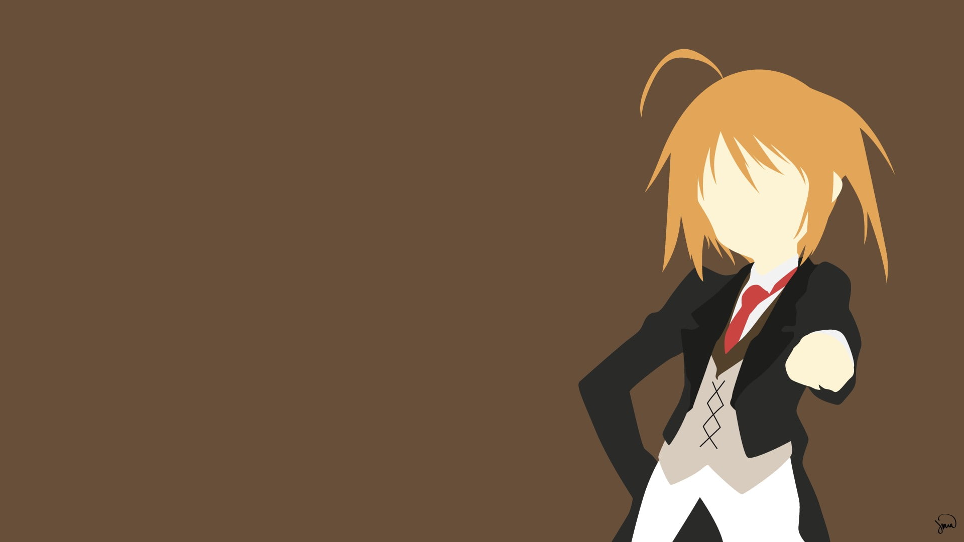 1080P, Anime Girls, Konoe Subaru, Mayo Chiki!, minimalism, HD Wallpaper