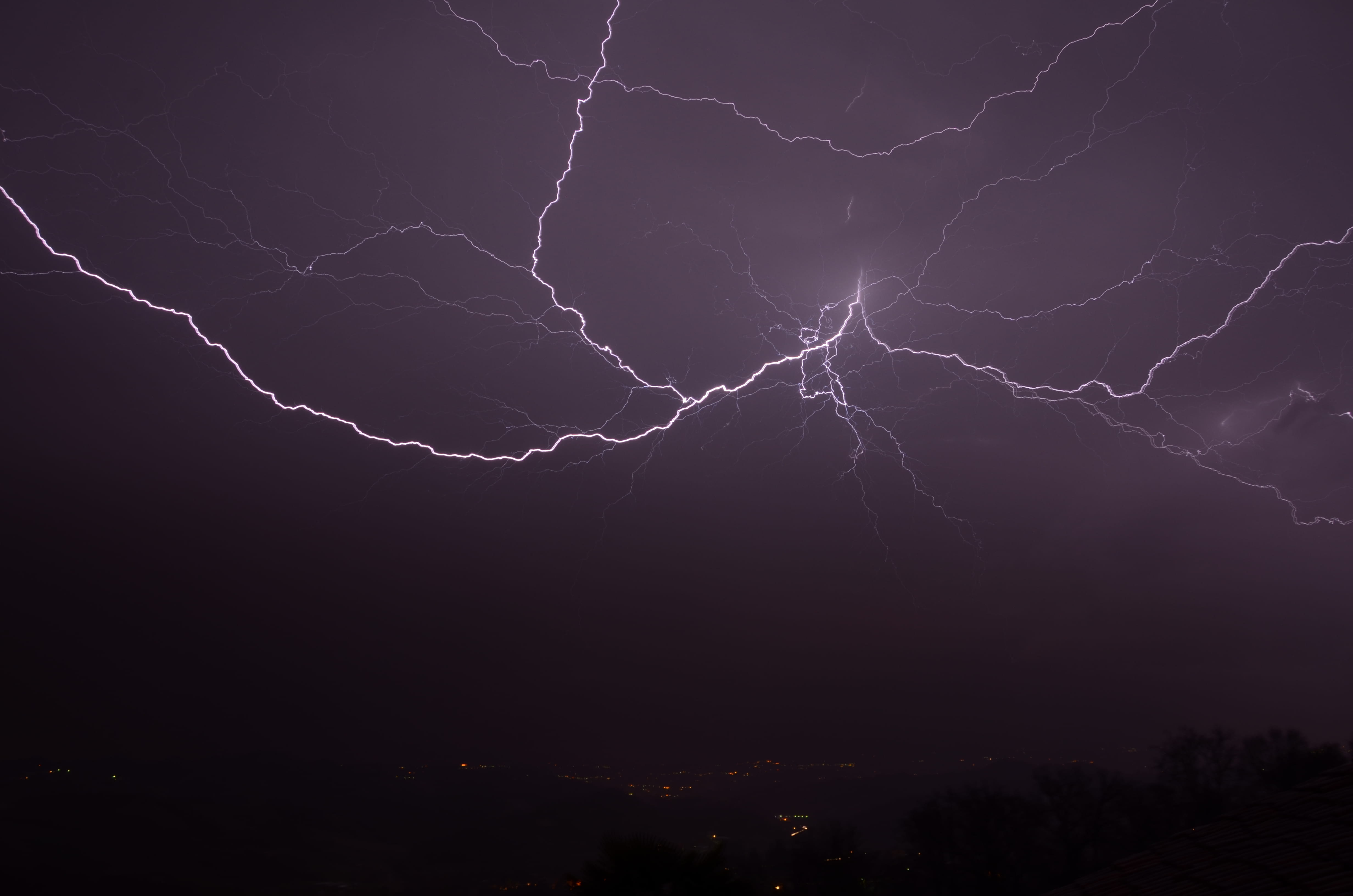 beauty in nature, forked lightning, nature, cloud - sky, giga, sommariva perno, mega, storm, tornado, outdoors, light, low angle view, electric, warning sign, HD Wallpaper