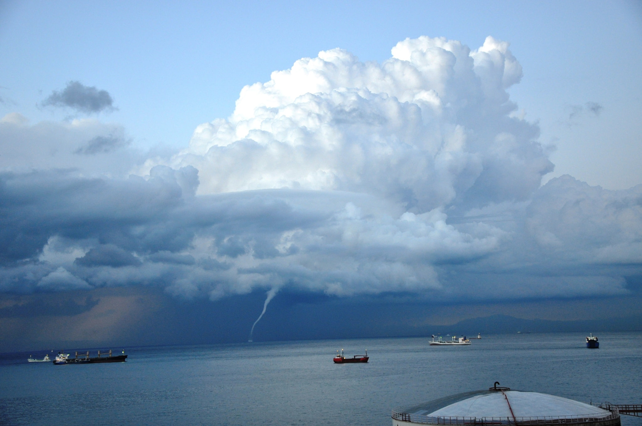 naturaleza, marina, manga, 1080P, tormenta, barcos, HD Wallpaper