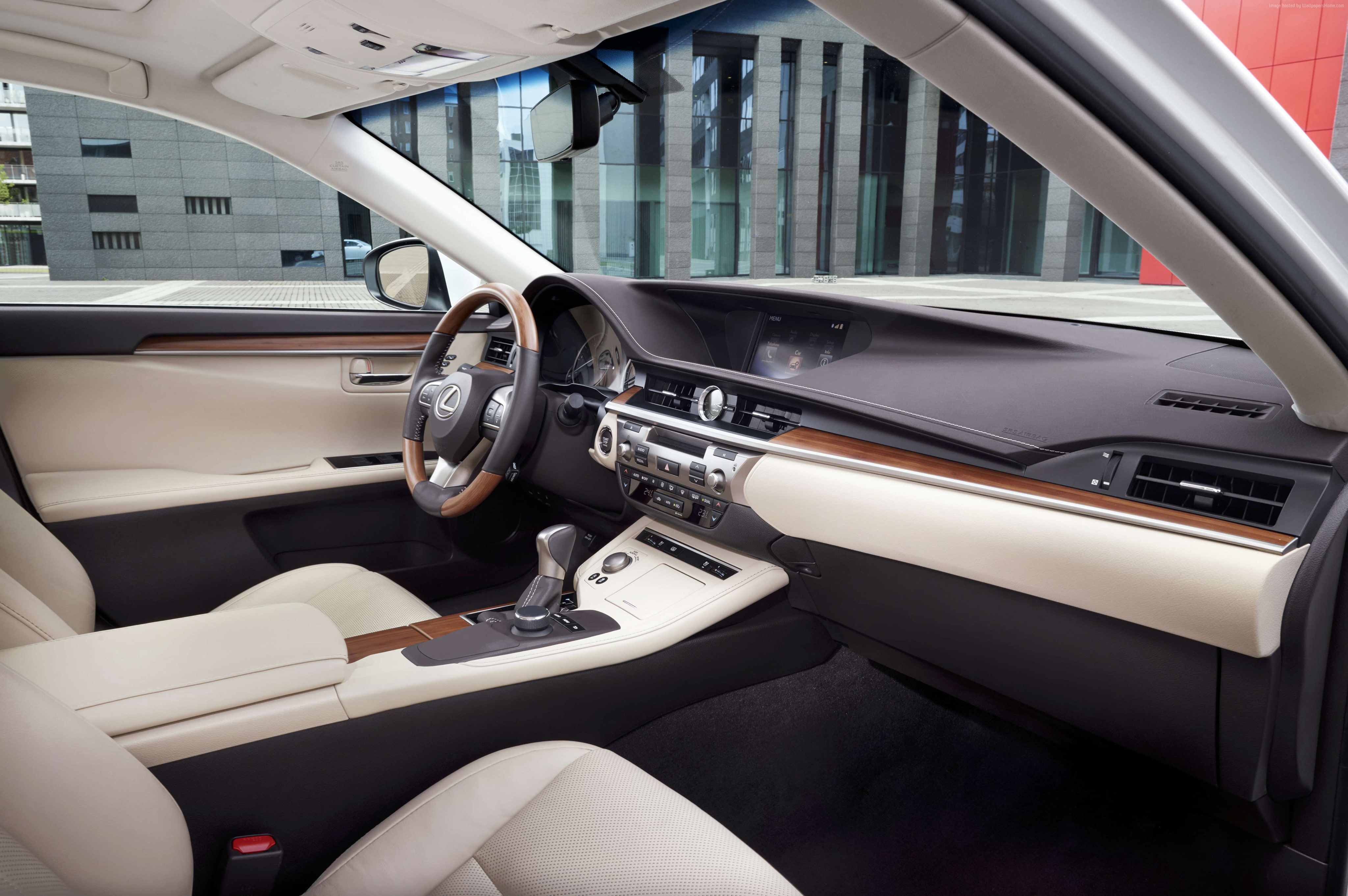sedan, interior, Lexus ES 200, business, 4K, HD Wallpaper