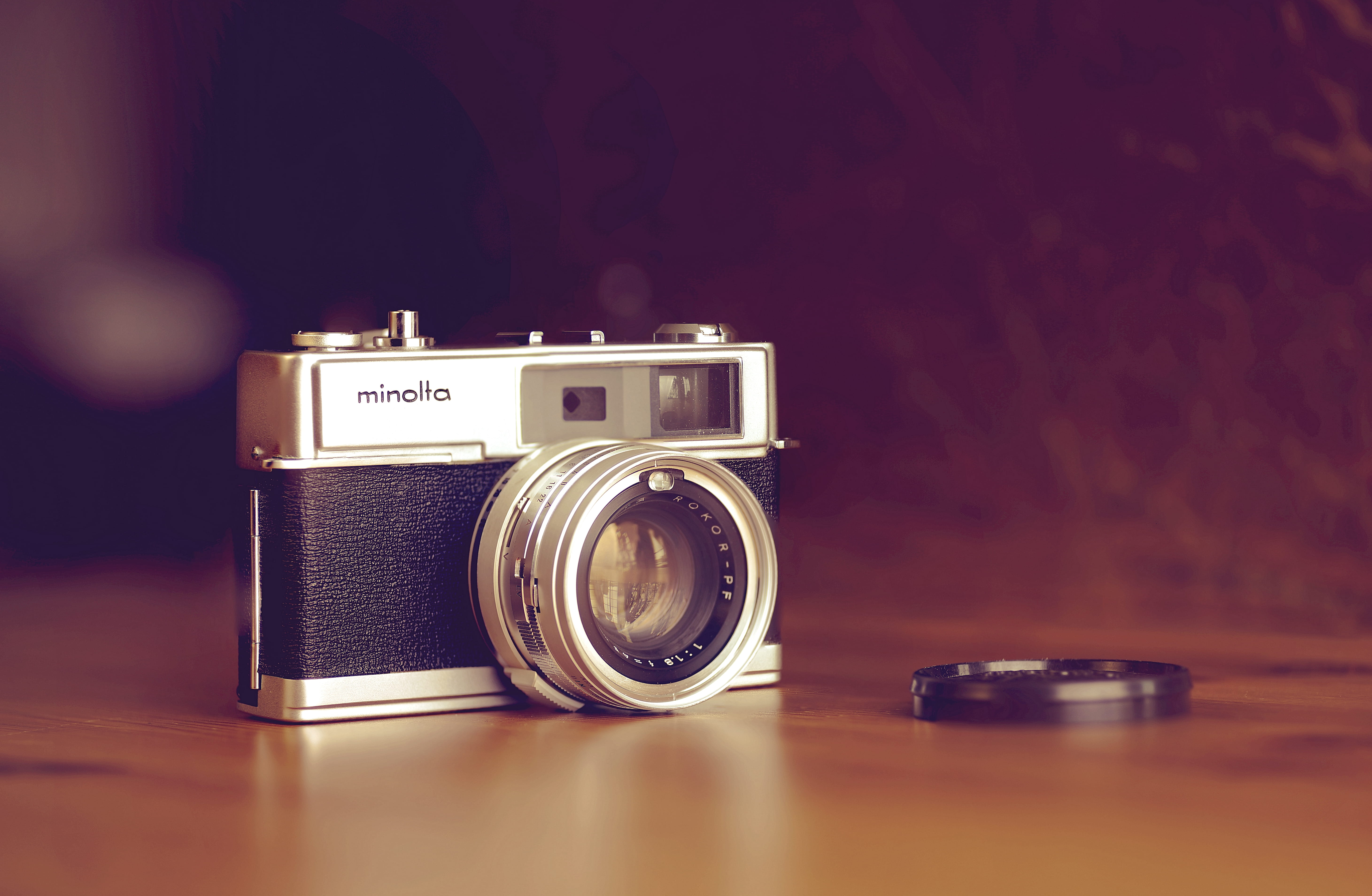 strap, camera, close-up, studio shot, photographic equipment, old, fashionable, 5K, electronics, classic, vintage, antique, history, still life, photography themes, HD Wallpaper