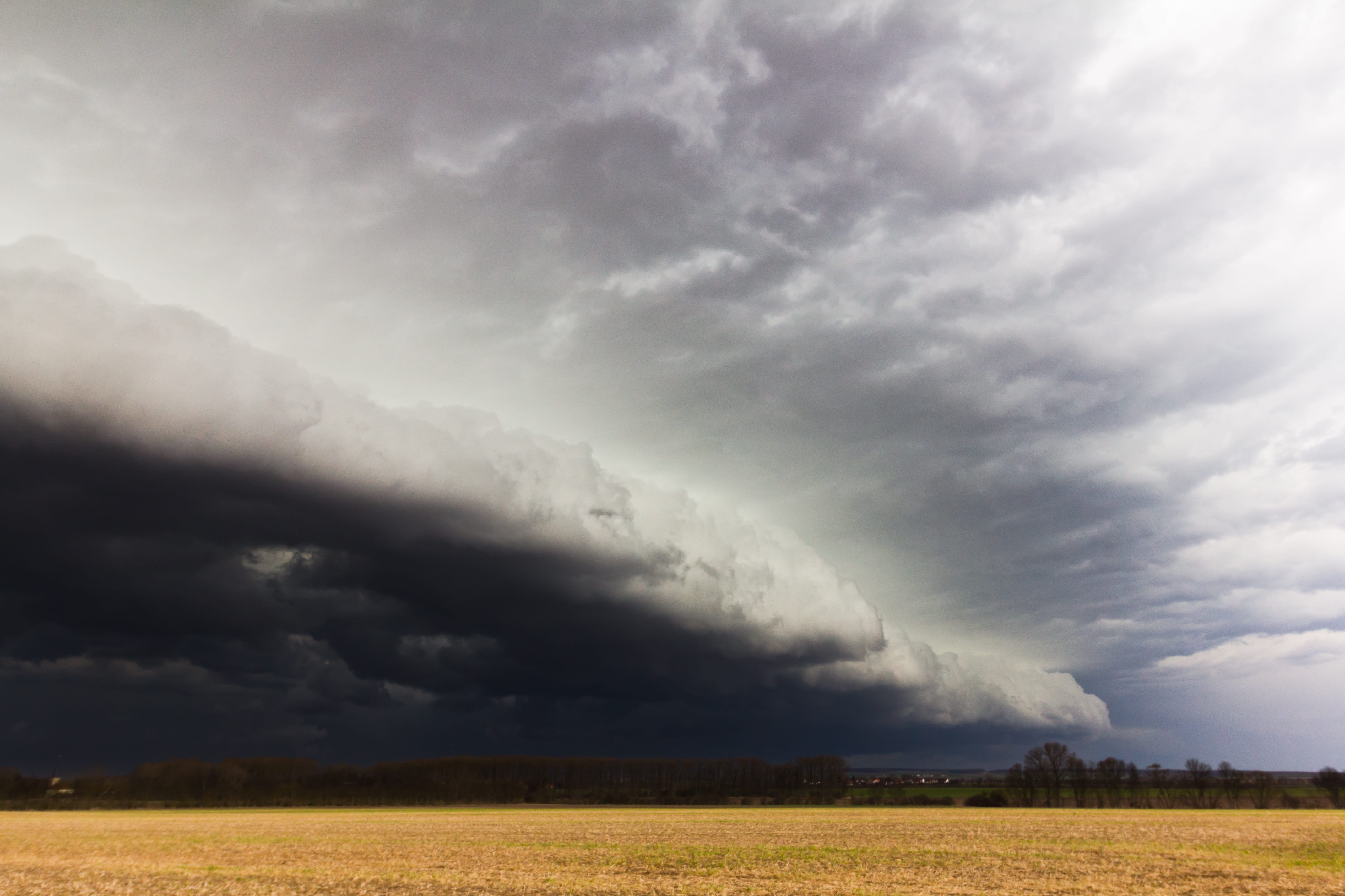 atmosphere, outdoors, beauty in nature, arcus, scenics - nature, nature, storm, weather, storm cloud, landscape, thundercloud, drama, a thunderstorm cell, HD Wallpaper