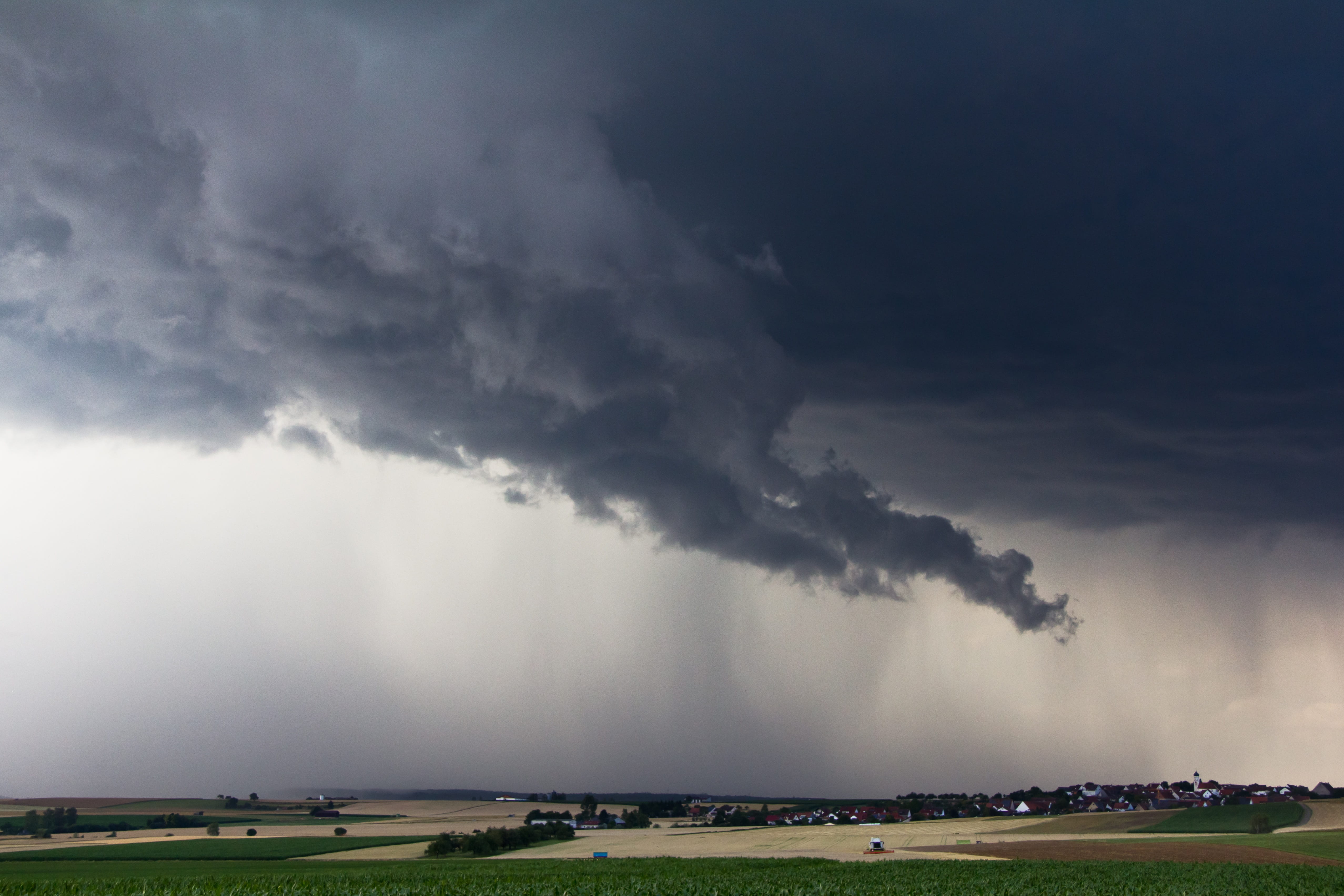 rain foot, dramatic sky, outdoors, 4K, storm cloud, scenics - nature, beauty in nature, tornado, cloud - sky, pollution, environment, case strip, landscape, HD Wallpaper