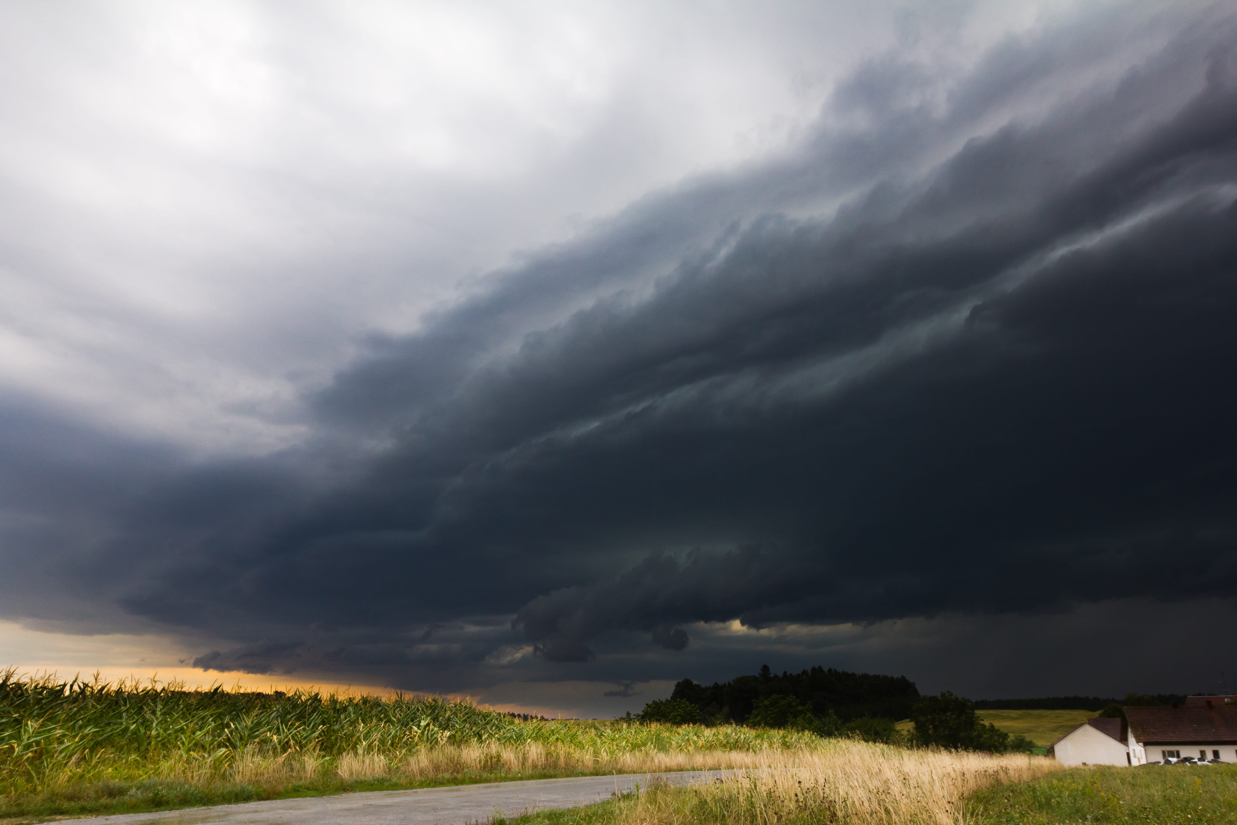 beauty in nature, landscape, atmosphere, field, scenics - nature, forward, extreme weather, storm front, arcus, no people, meteorology, imposing, weather, HD Wallpaper